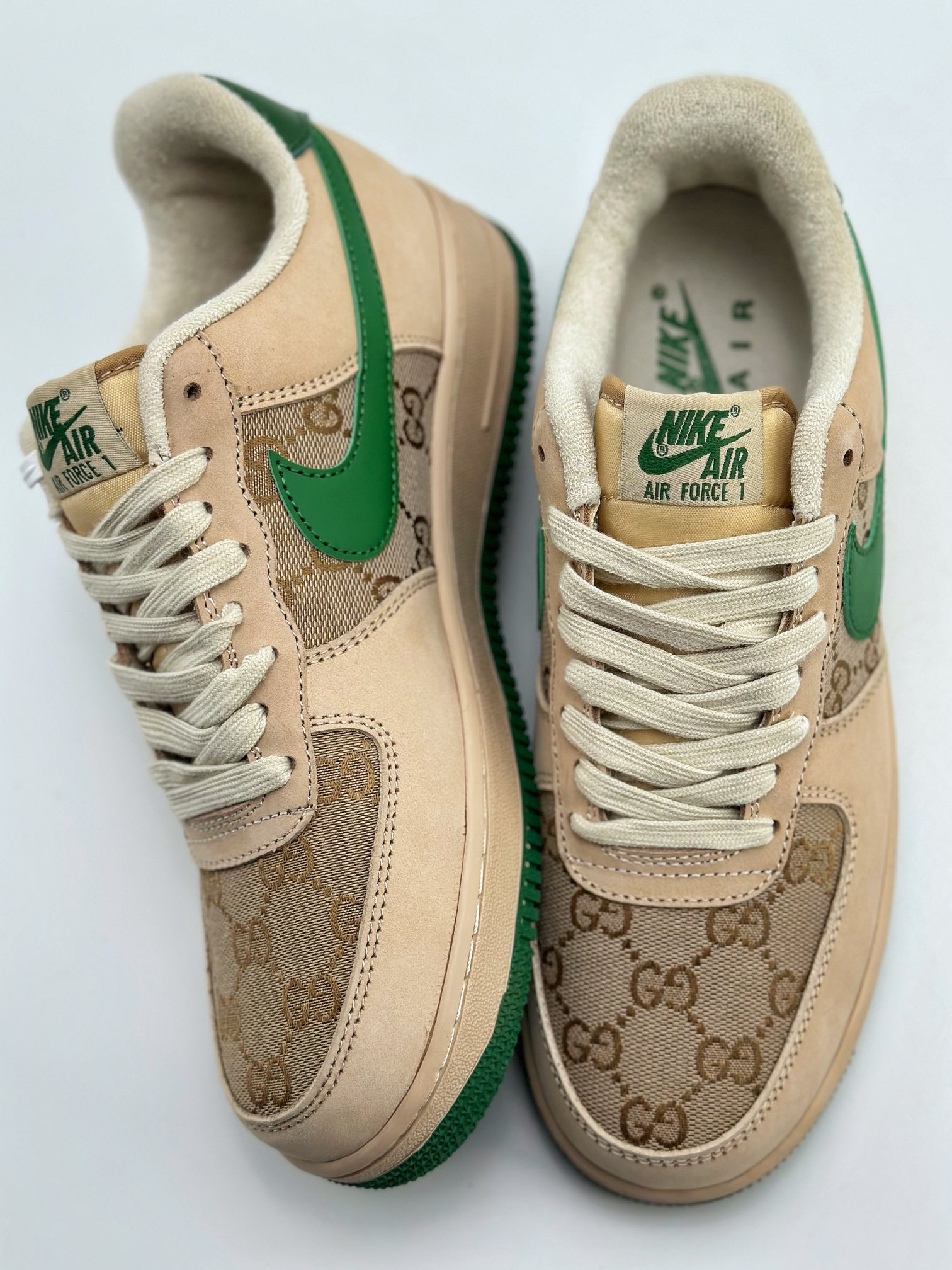 Nike Air Force 1 Low 07 x GUCCI Customized Dirty Shoes