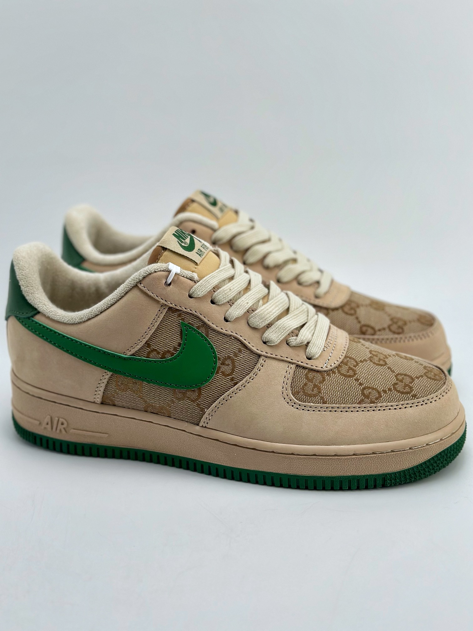 Nike Air Force 1 Low 07 x GUCCI Customized Dirty Shoes