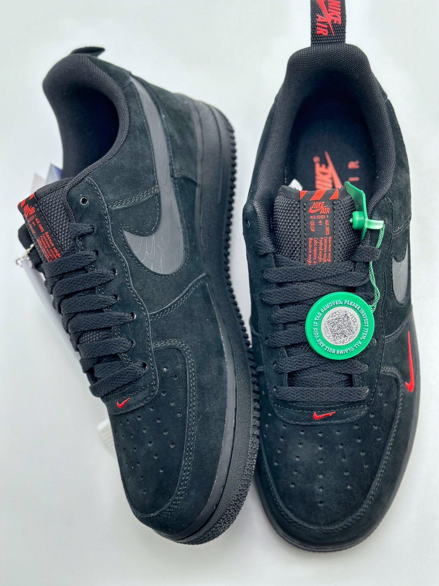 Nike Air Force 1 Low 07 Black and Red Deconstruction DZ4514-001