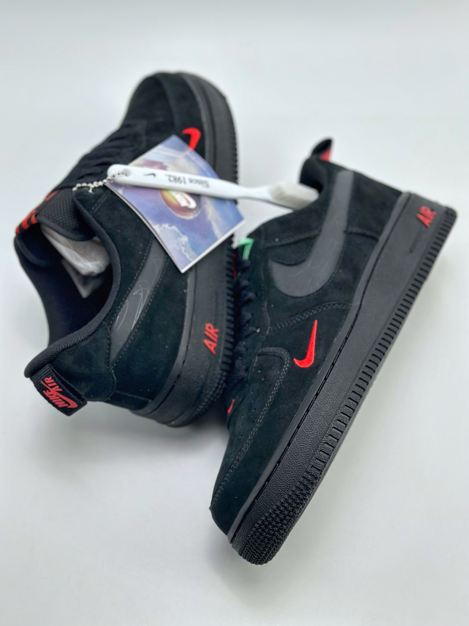 Nike Air Force 1 Low 07 Black and Red Deconstruction DZ4514-001