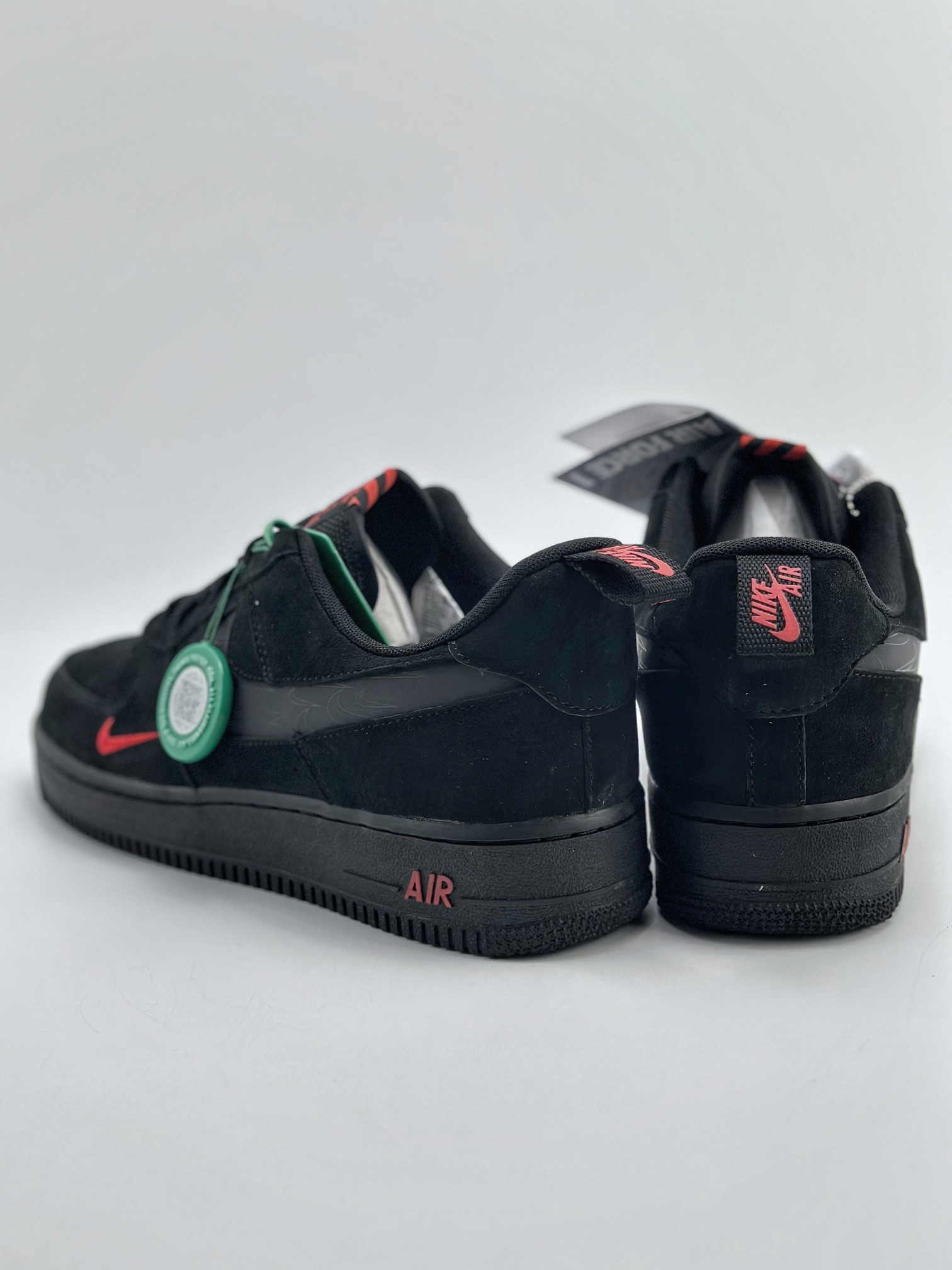 Nike Air Force 1 Low 07 Black and Red Deconstruction DZ4514-001