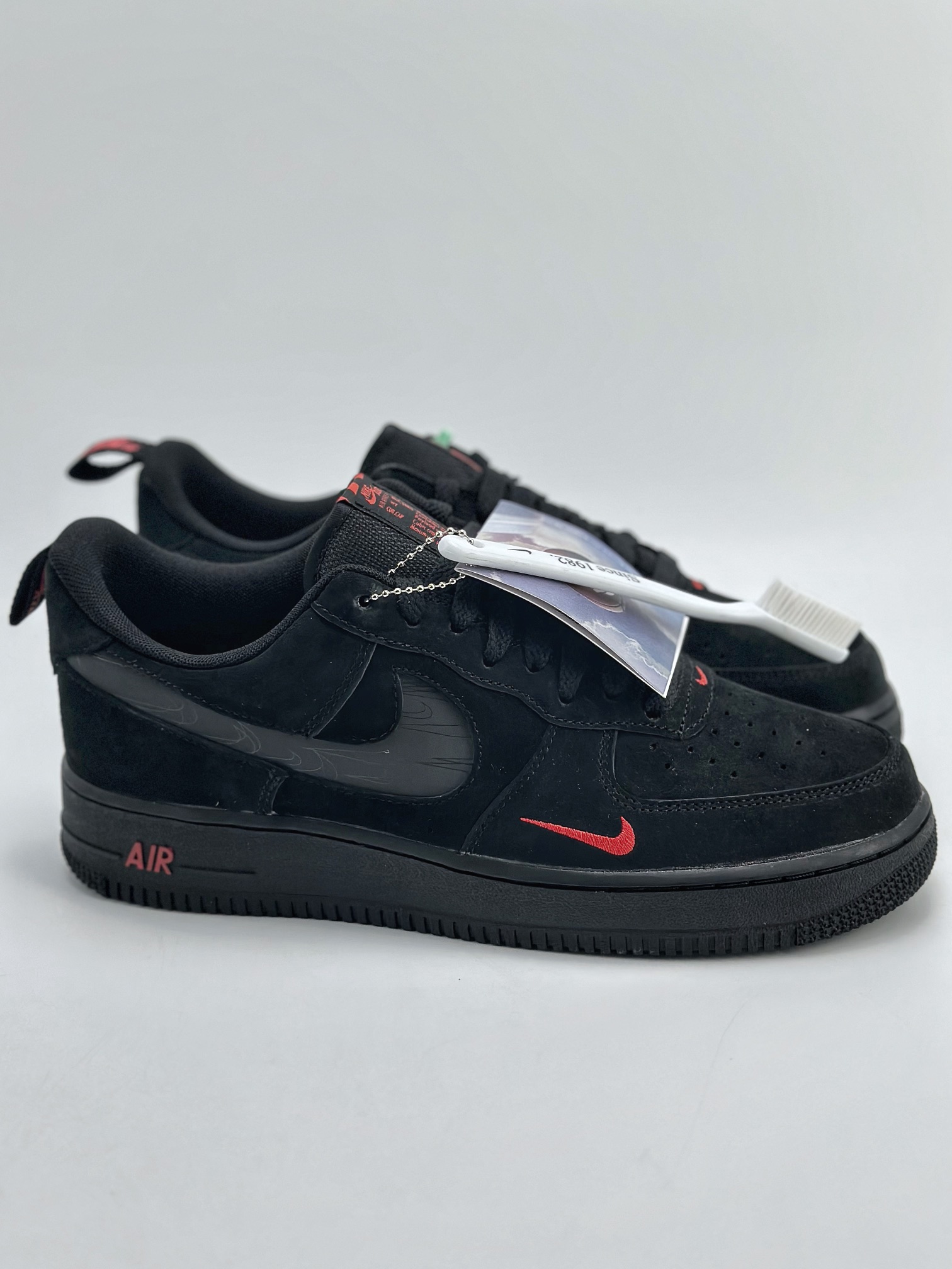 Nike Air Force 1 Low 07 Black and Red Deconstruction DZ4514-001