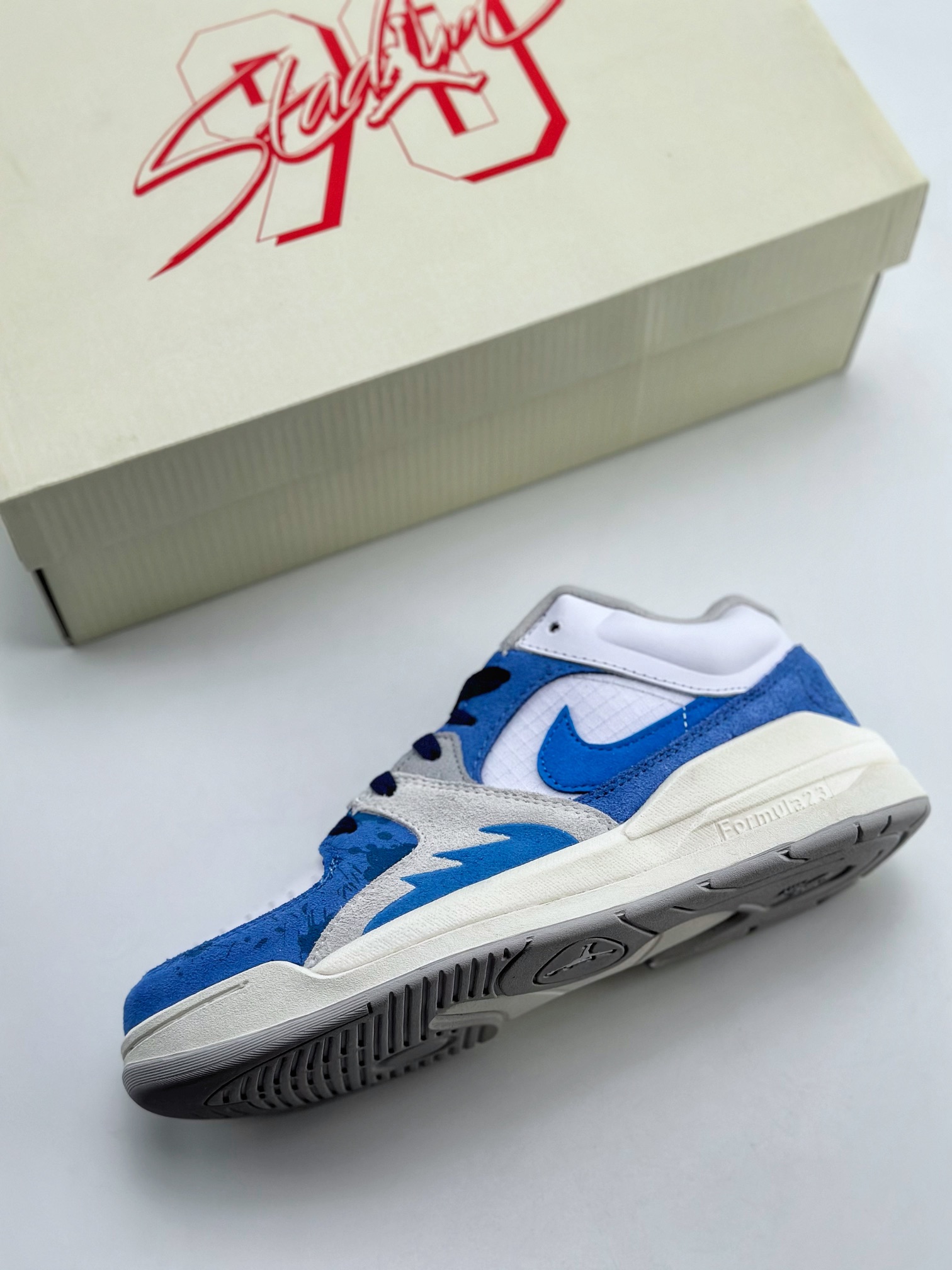 220 耐克Nike Jordan Stadium 90 白蓝 乔丹90年代体育场系列低帮复古运动篮球鞋 DX4397-100