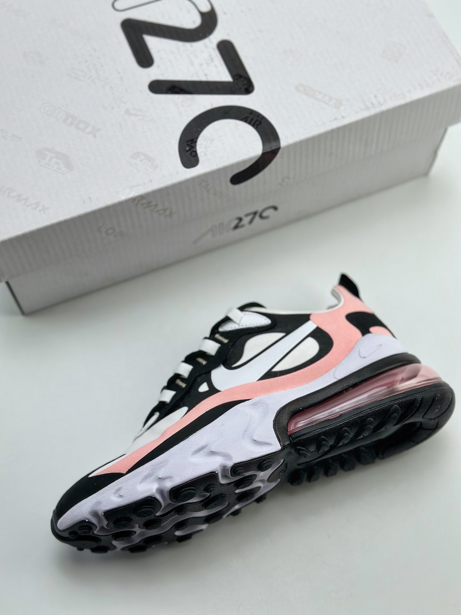 170 Air Max 270 REACT 白黑粉 AT6174-005