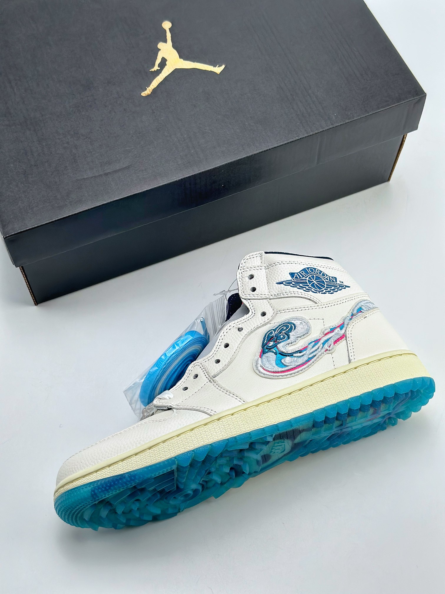 Air Jordan 1 High Golf x Michelle Wie We”Pebble Beach” White Powder FV3565-100