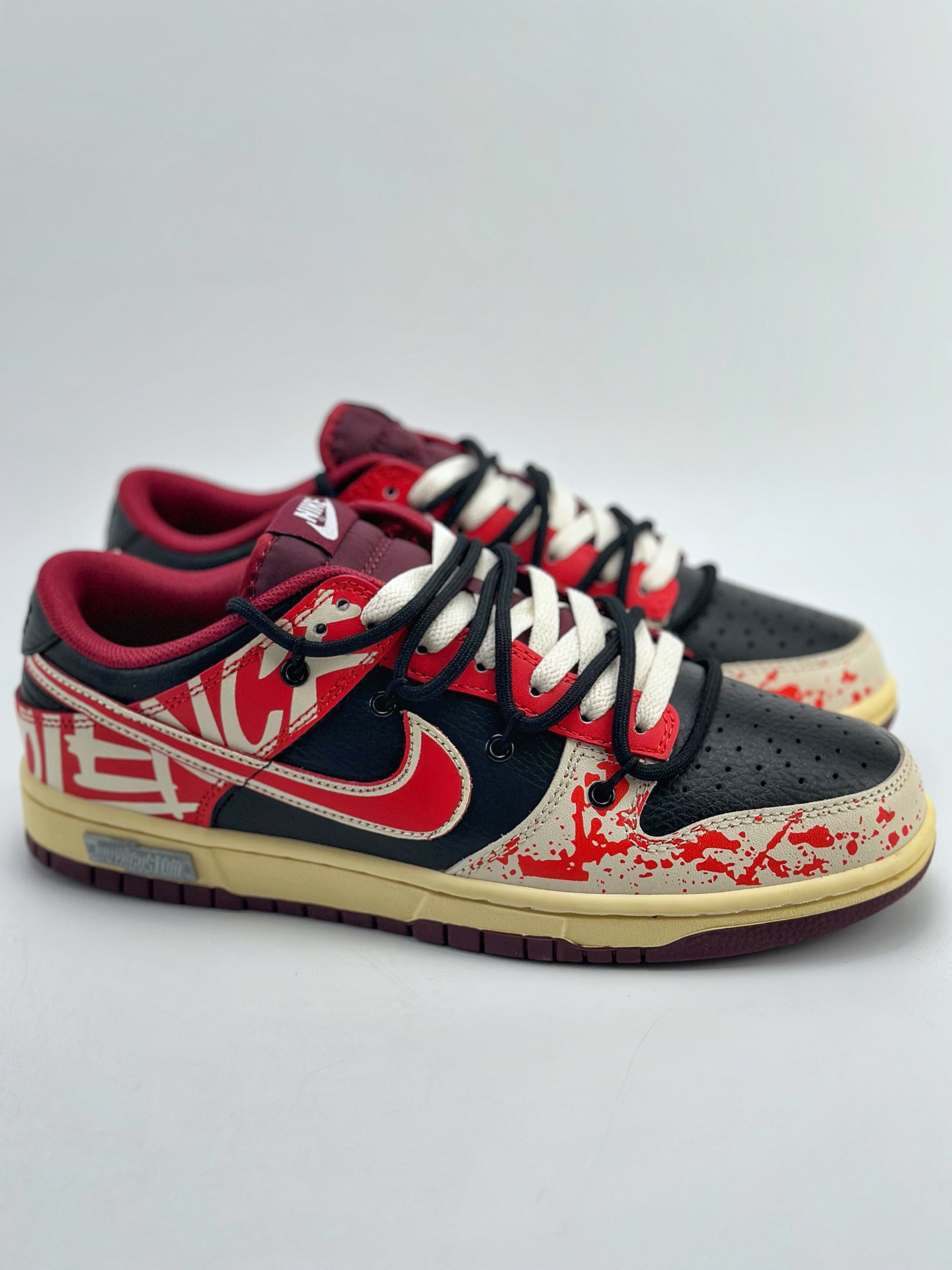 NIKE SB Dunk Low WUYA Violent Aesthetics Black and Red DJ6188-600