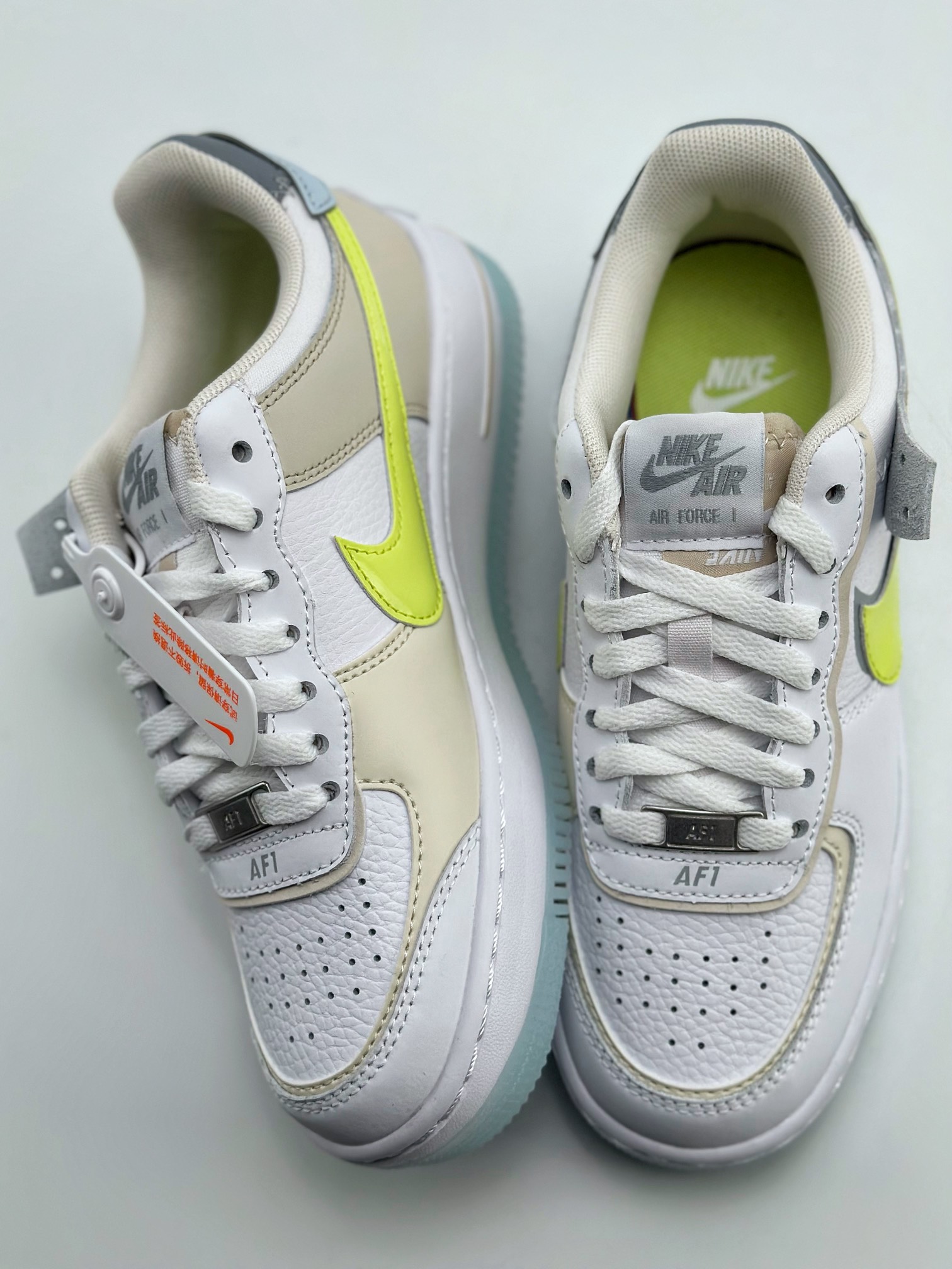 Nike Air Force 1 Low 07 Shadow White Green Brown Macaron FB7582-100