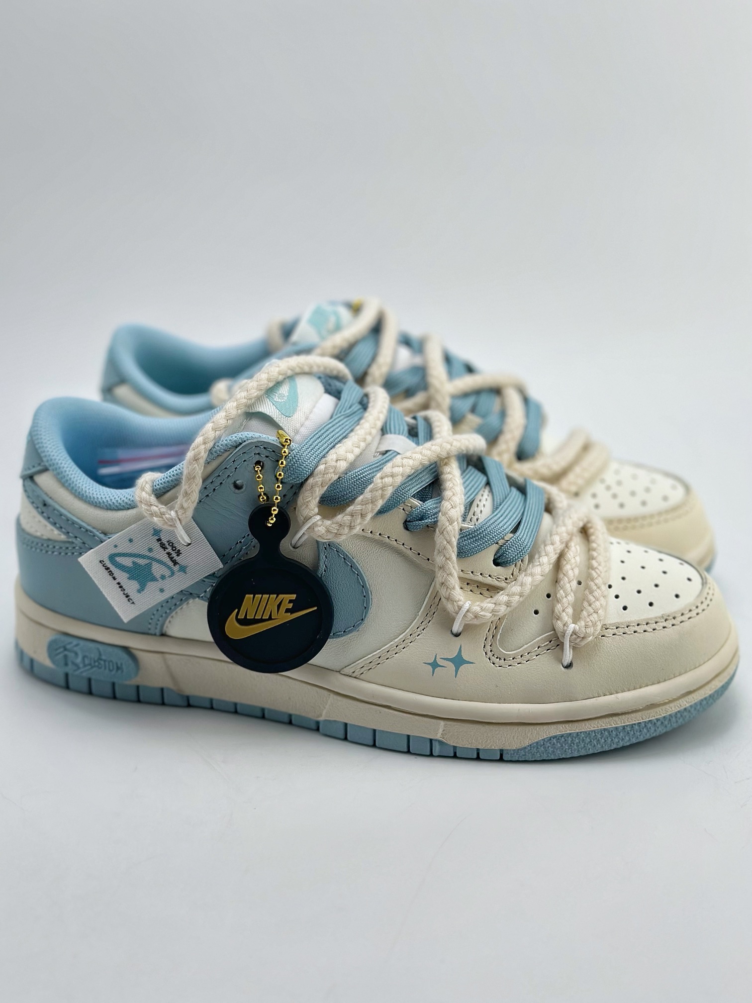 Nike SB Dunk Low RISK Custom Hemp Rope Strap Cloth Patch DD1503-123