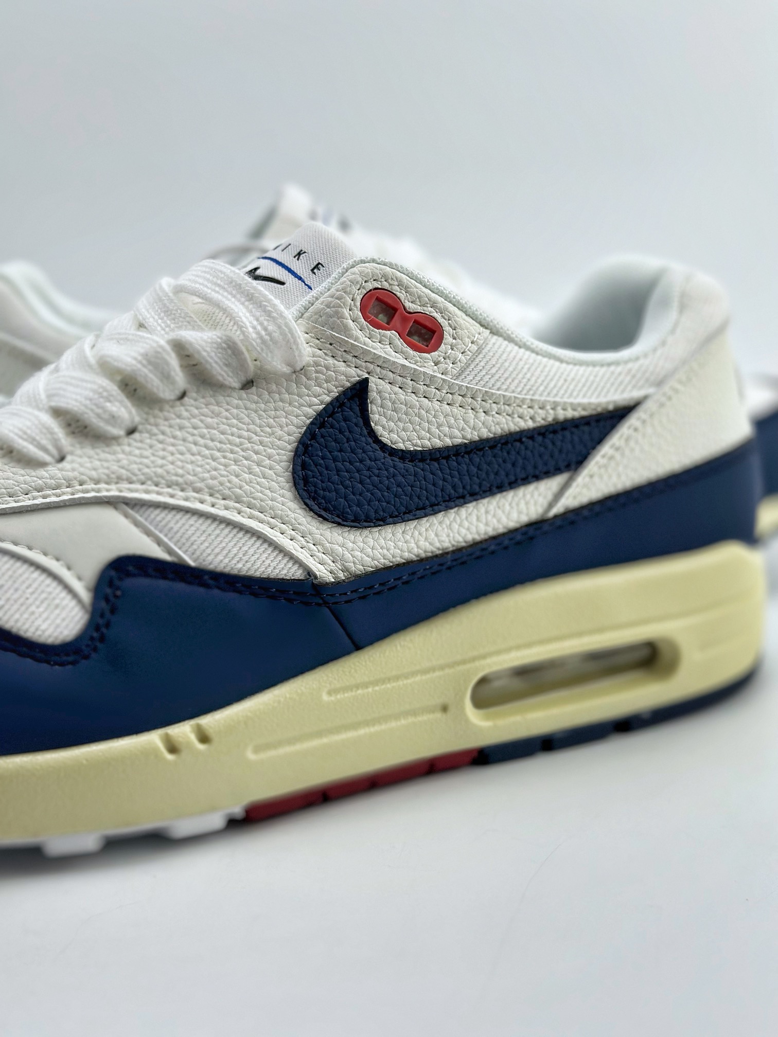 Nike Air Max 1 white, blue and yellow retro casual running shoes FD2370-110