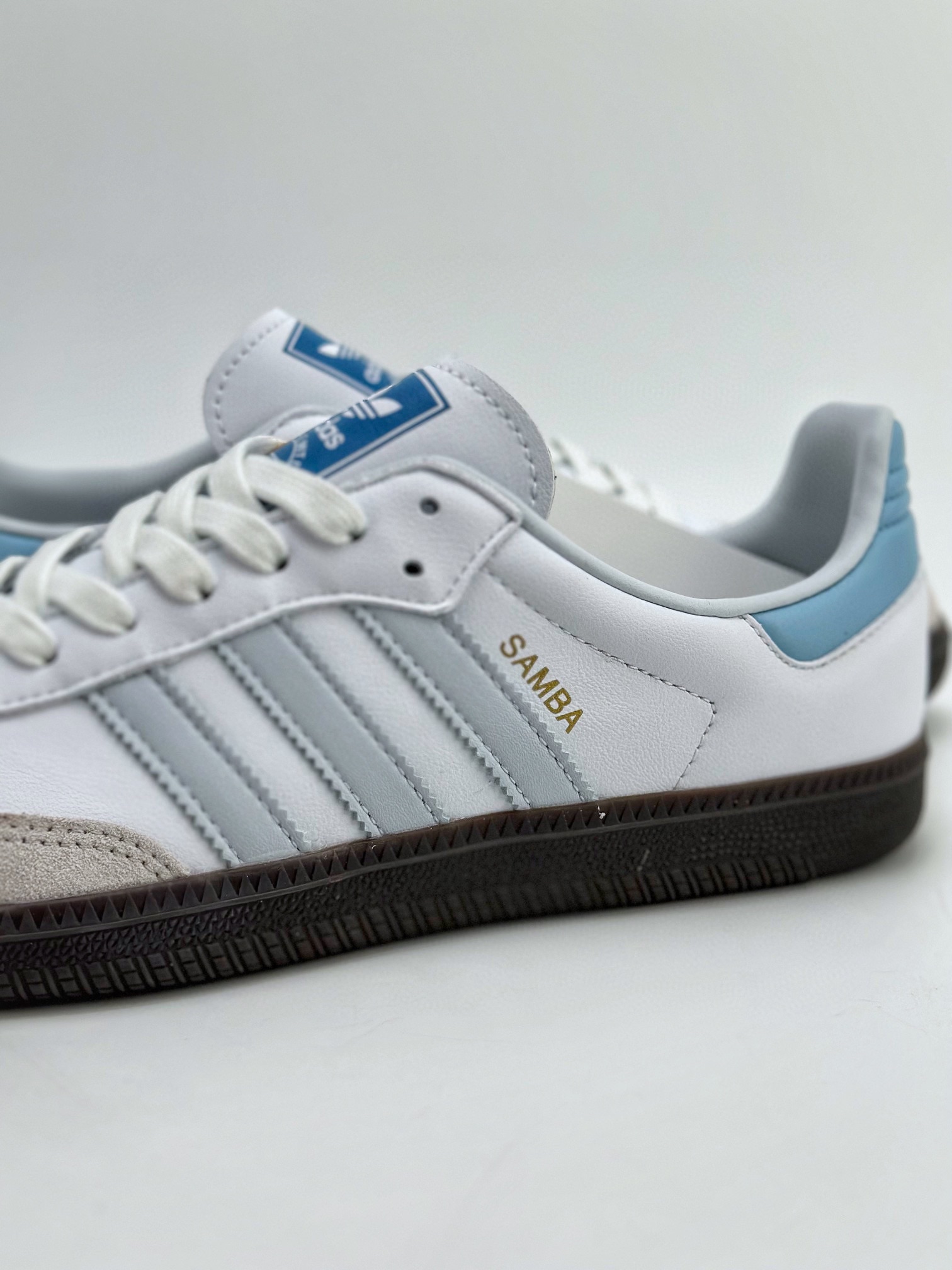 150 adidas originals Samba OG 白蓝 ID2055