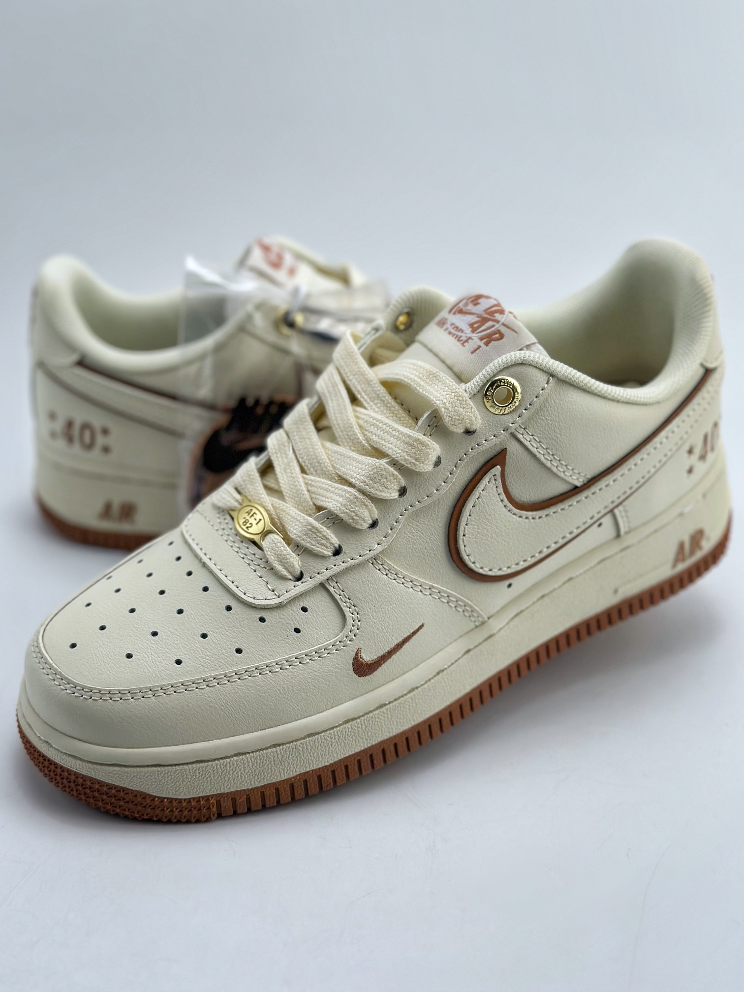 240 Nike Air Force 1 Low 07 40周年白棕 DQ7658-109