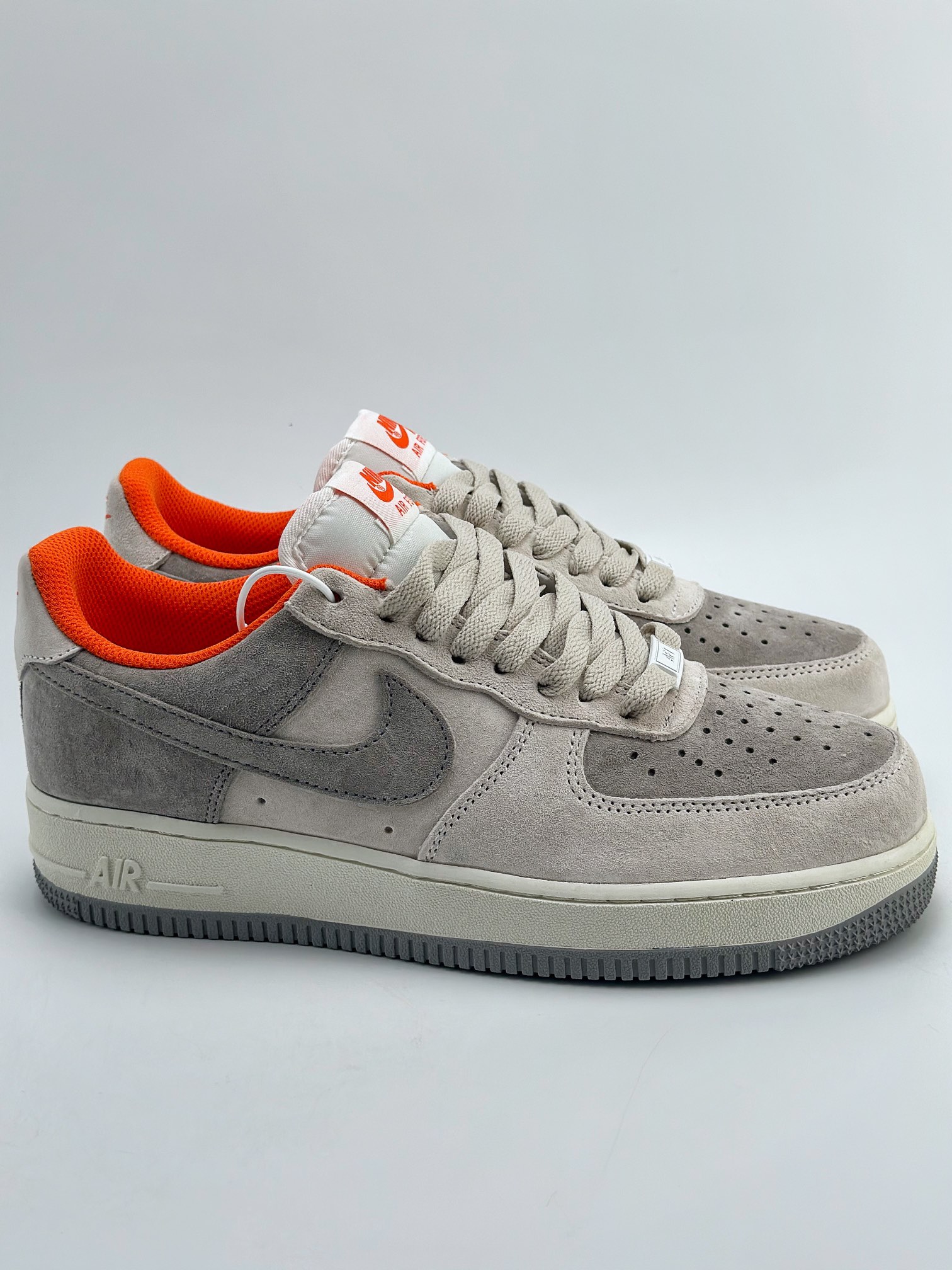 260 Nike Air Force 1 Low 07 灰橙麂皮 CQ5059-102