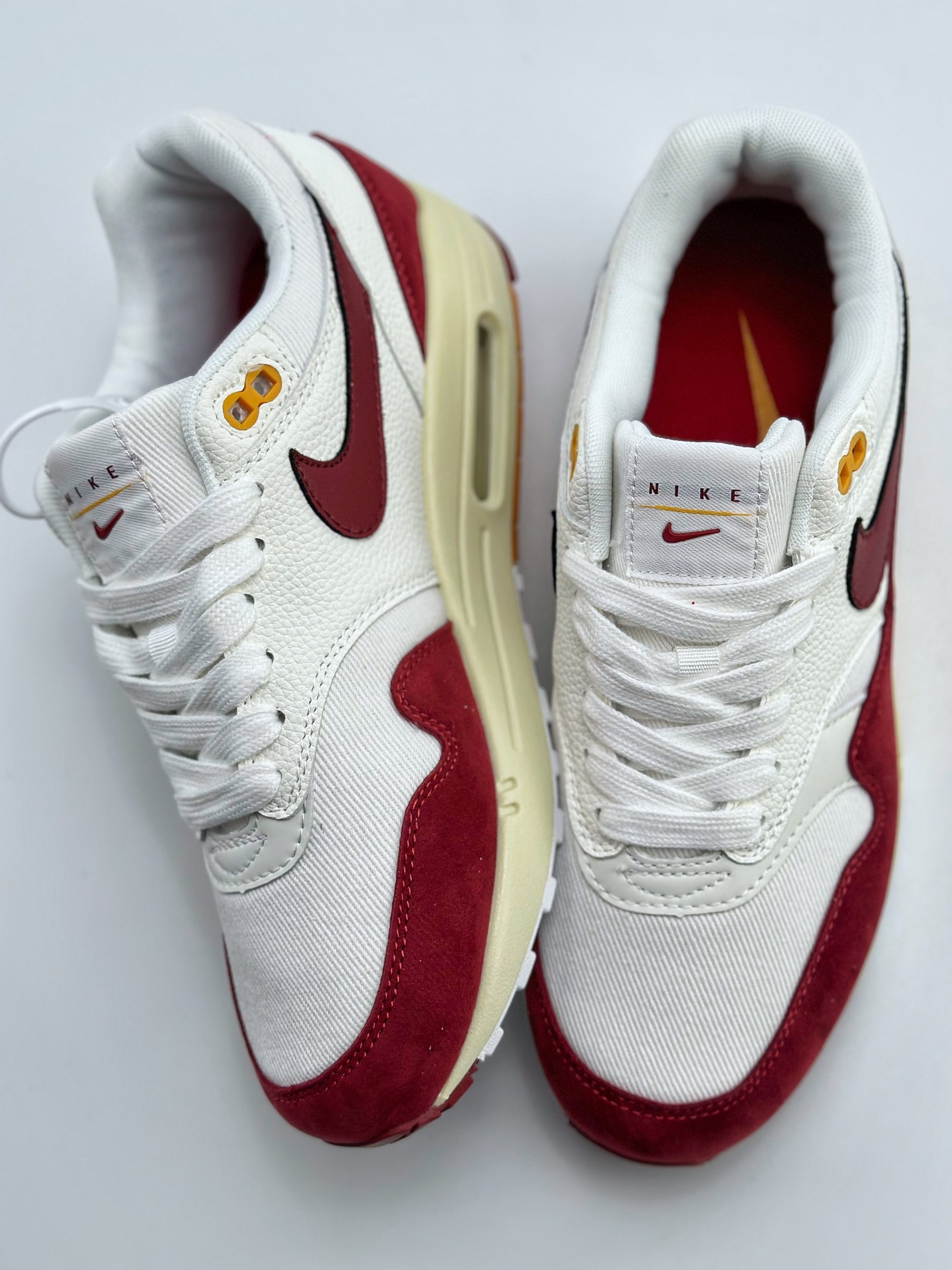 240 Nike Air Max 1 LX 白红 复古休闲跑步鞋 FD2370-100