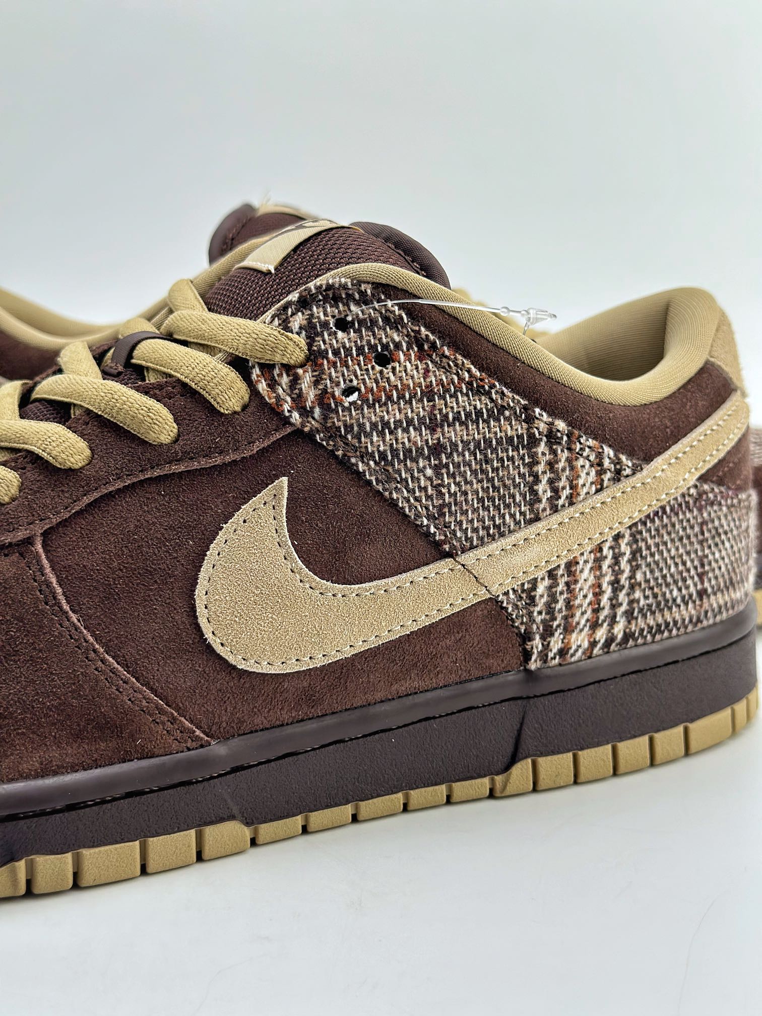 350 Nike SB Dunk Low PRO Tweed 格子棕拼接 304292-223