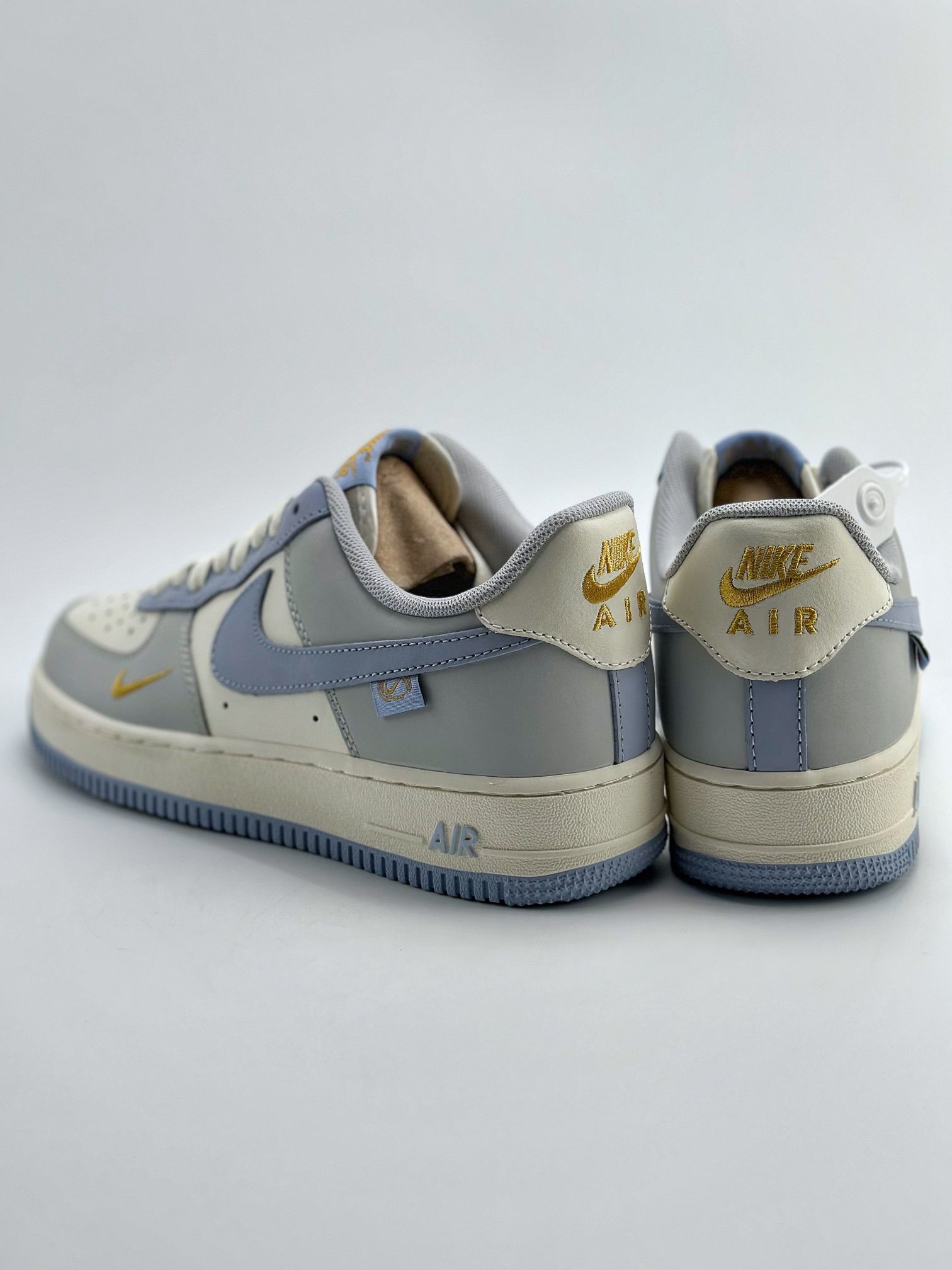 240 Nike Air Force 1 Low 07 拼接白蓝灰 DB3301-117