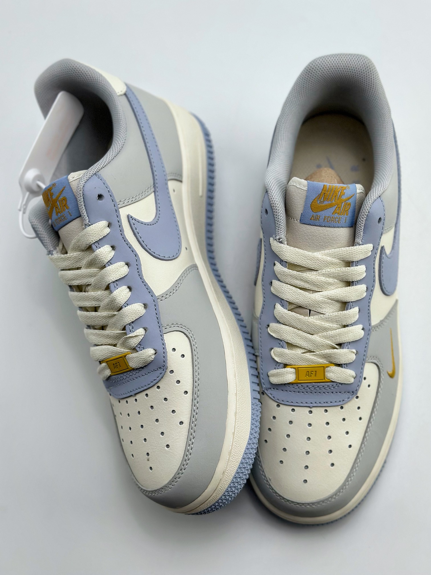 240 Nike Air Force 1 Low 07 拼接白蓝灰 DB3301-117