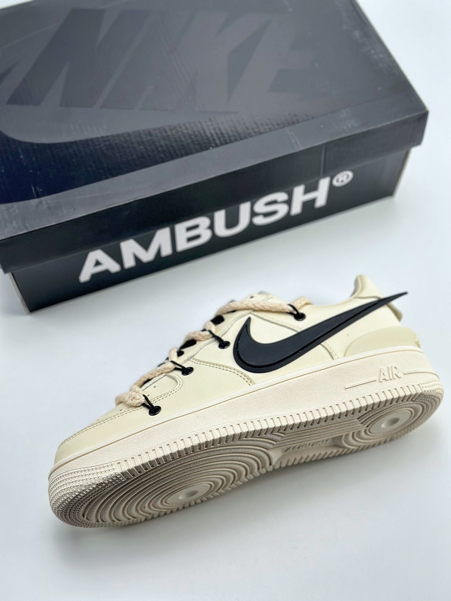 200 Nike Air Force 1 Low 07 x AMBUSH 米黄绑带 DV3464-002