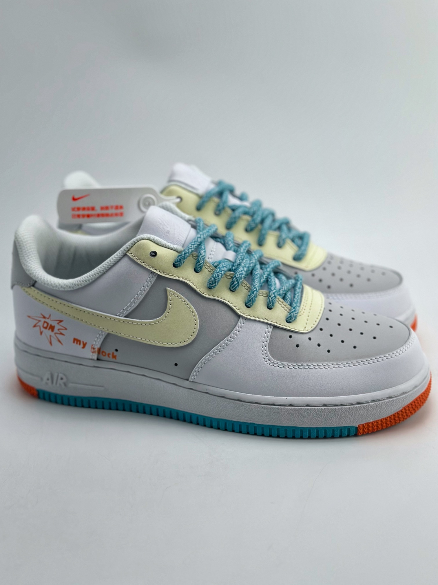 200 Nike Air Force 1 Low 07 811制造 街区漫游 白灰蓝 DH2920-111