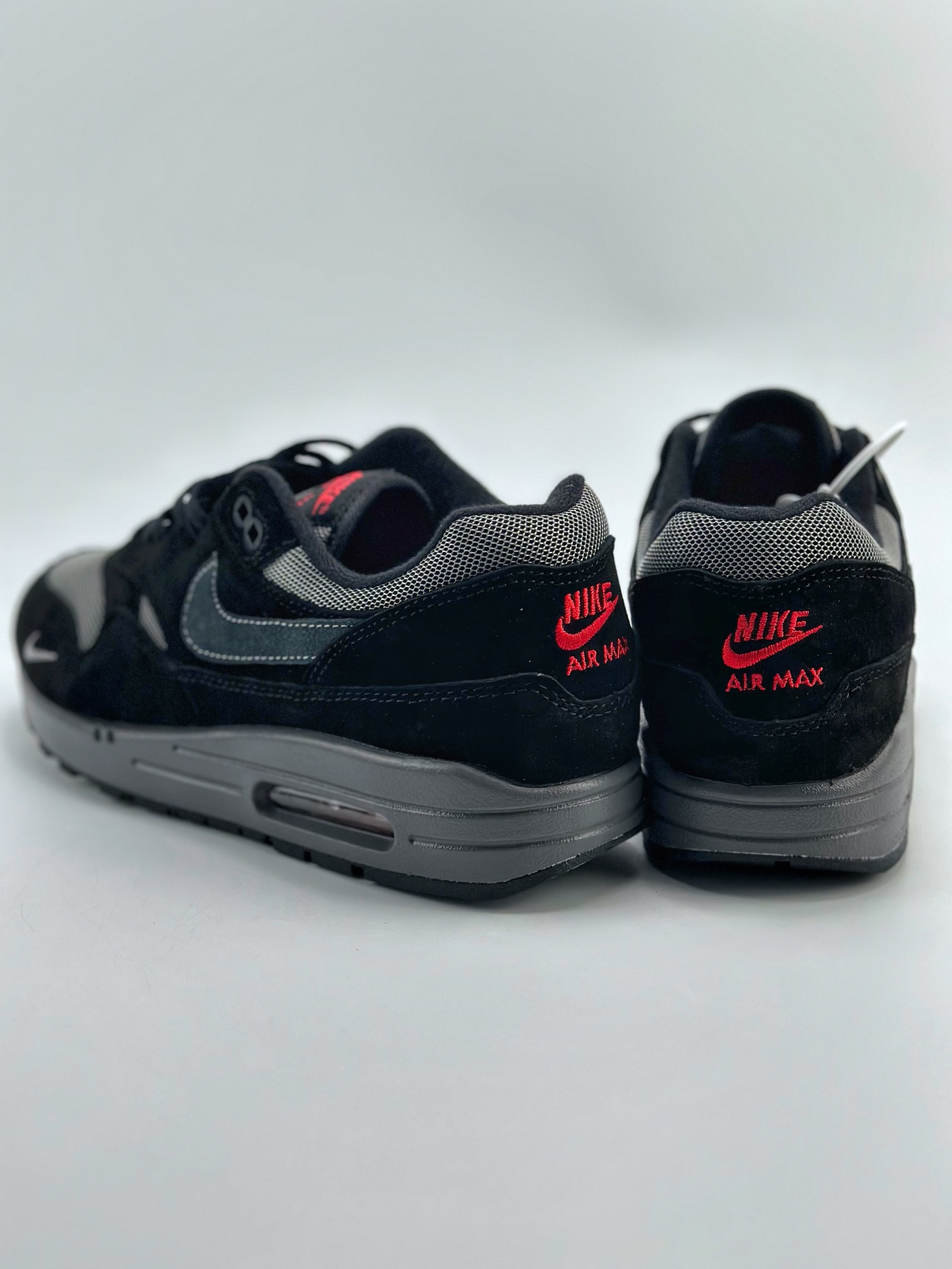 240 Nike Air Max 1 黑灰麂皮 复古休闲跑步鞋 FV6910-001