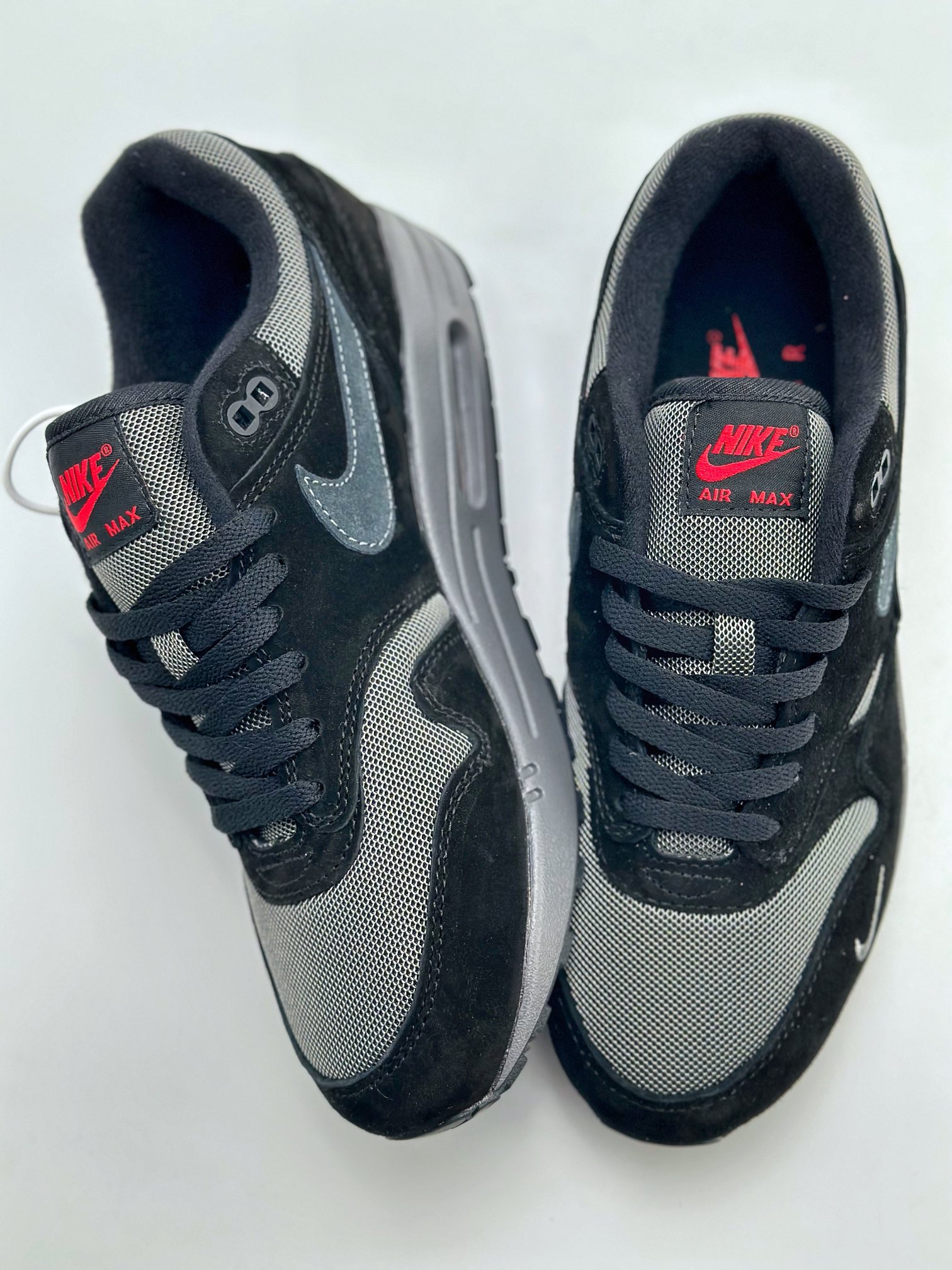 240 Nike Air Max 1 黑灰麂皮 复古休闲跑步鞋 FV6910-001