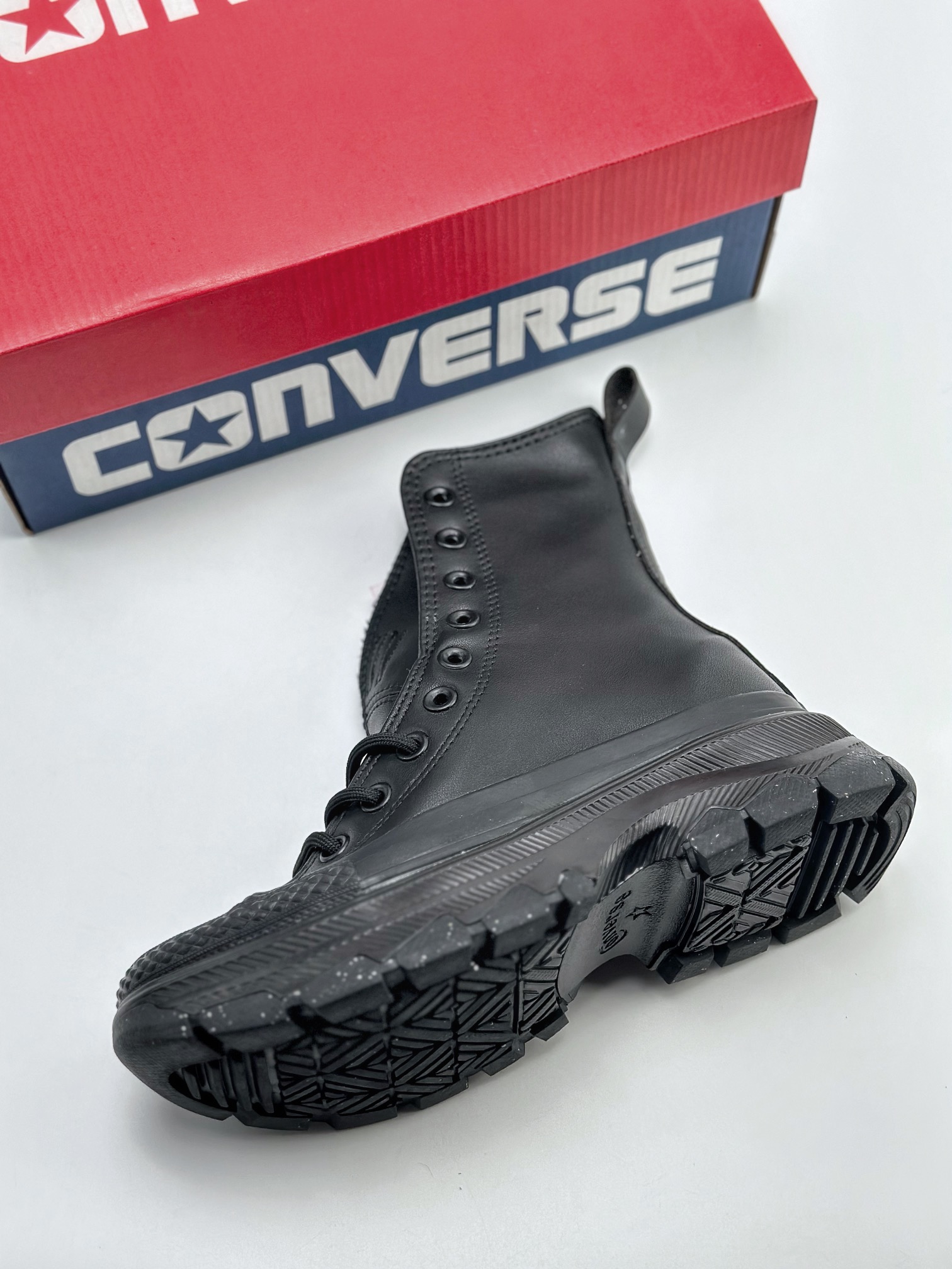 220 Converse Trewave 限定款马丁靴 匡威新款厚底黑武士马丁靴