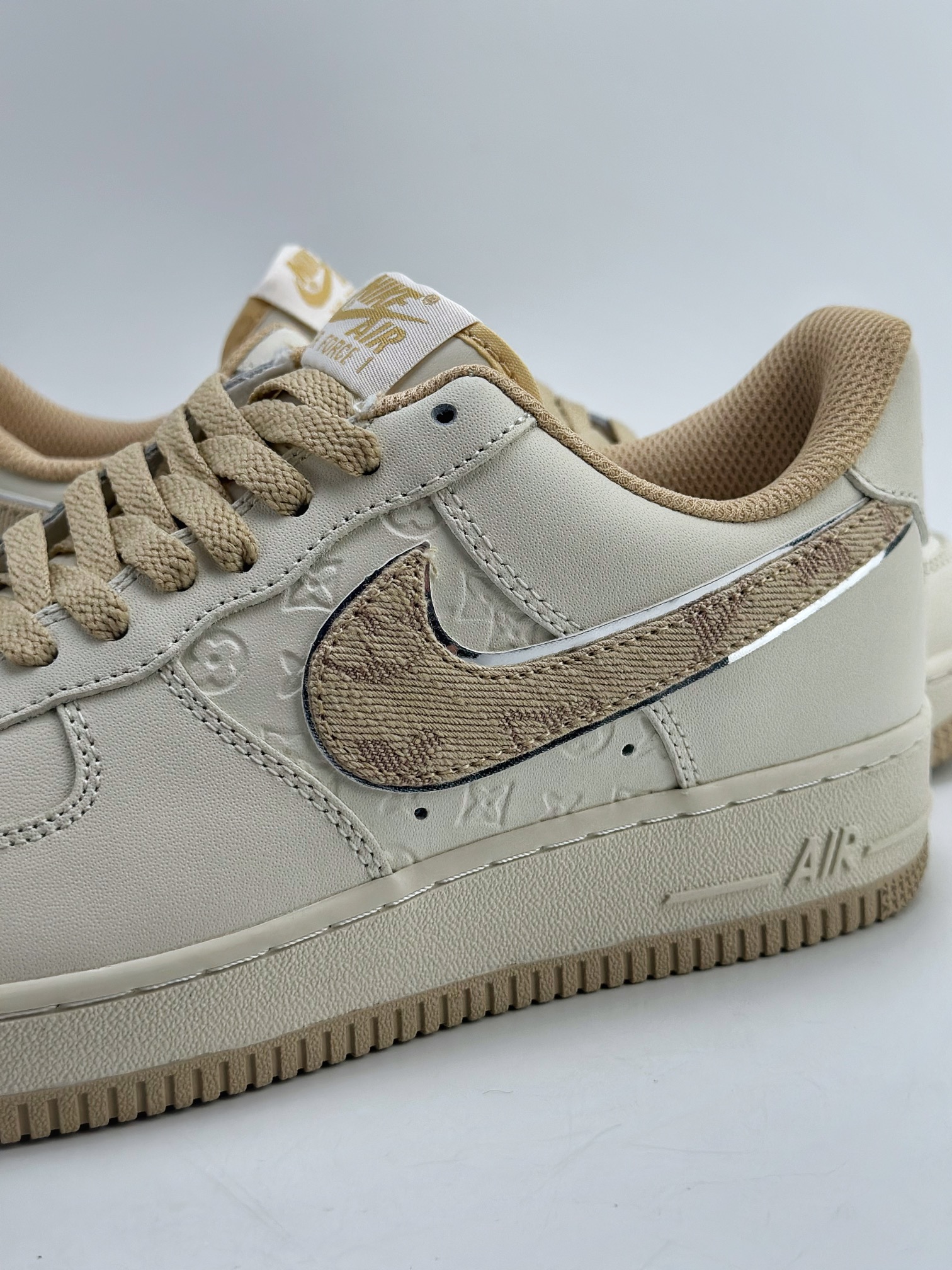 220 Nike Air Force 1 Low 07 x Louis Vuitton 白黄LV老花 LV0506-055