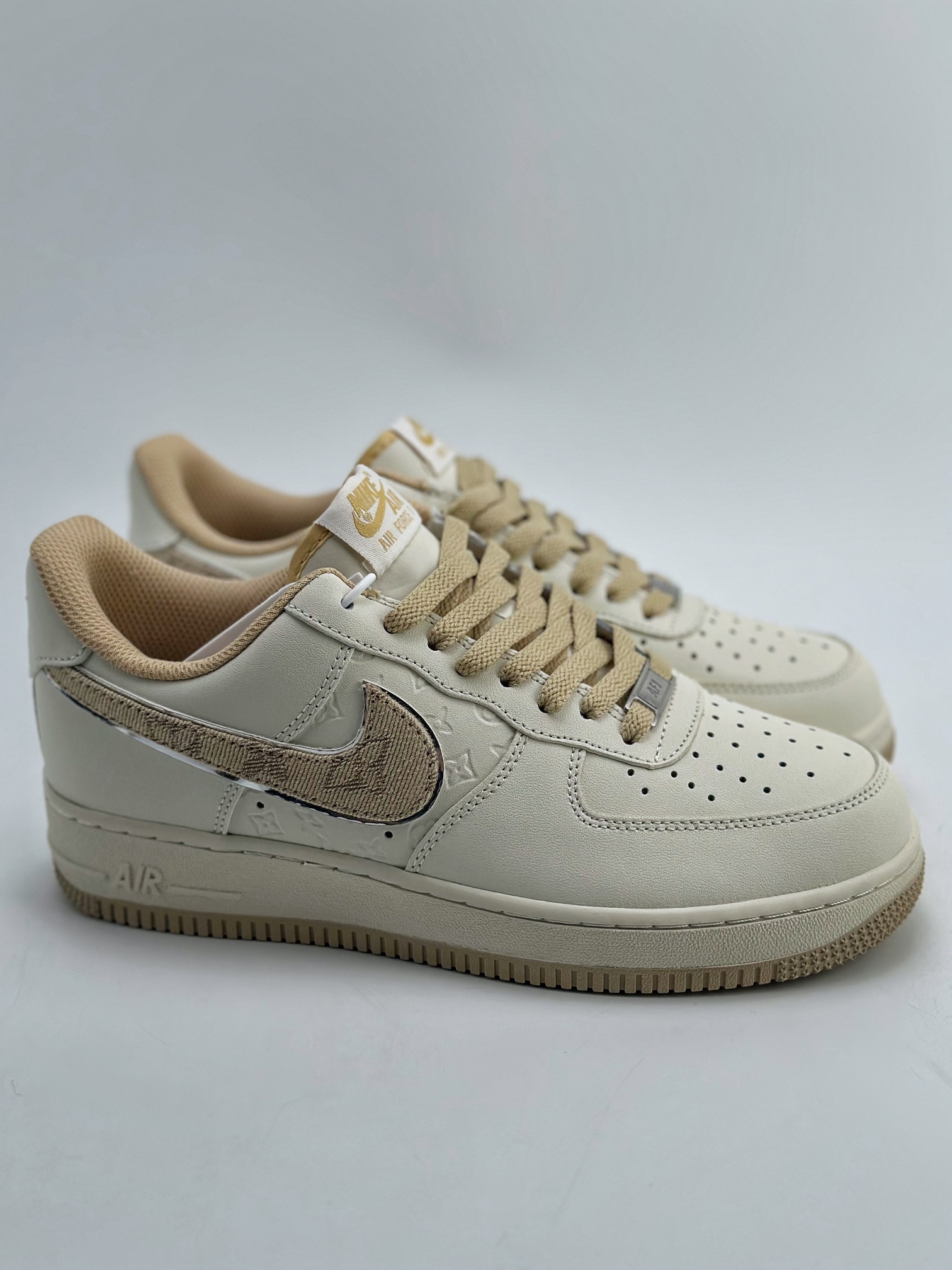 220 Nike Air Force 1 Low 07 x Louis Vuitton 白黄LV老花 LV0506-055