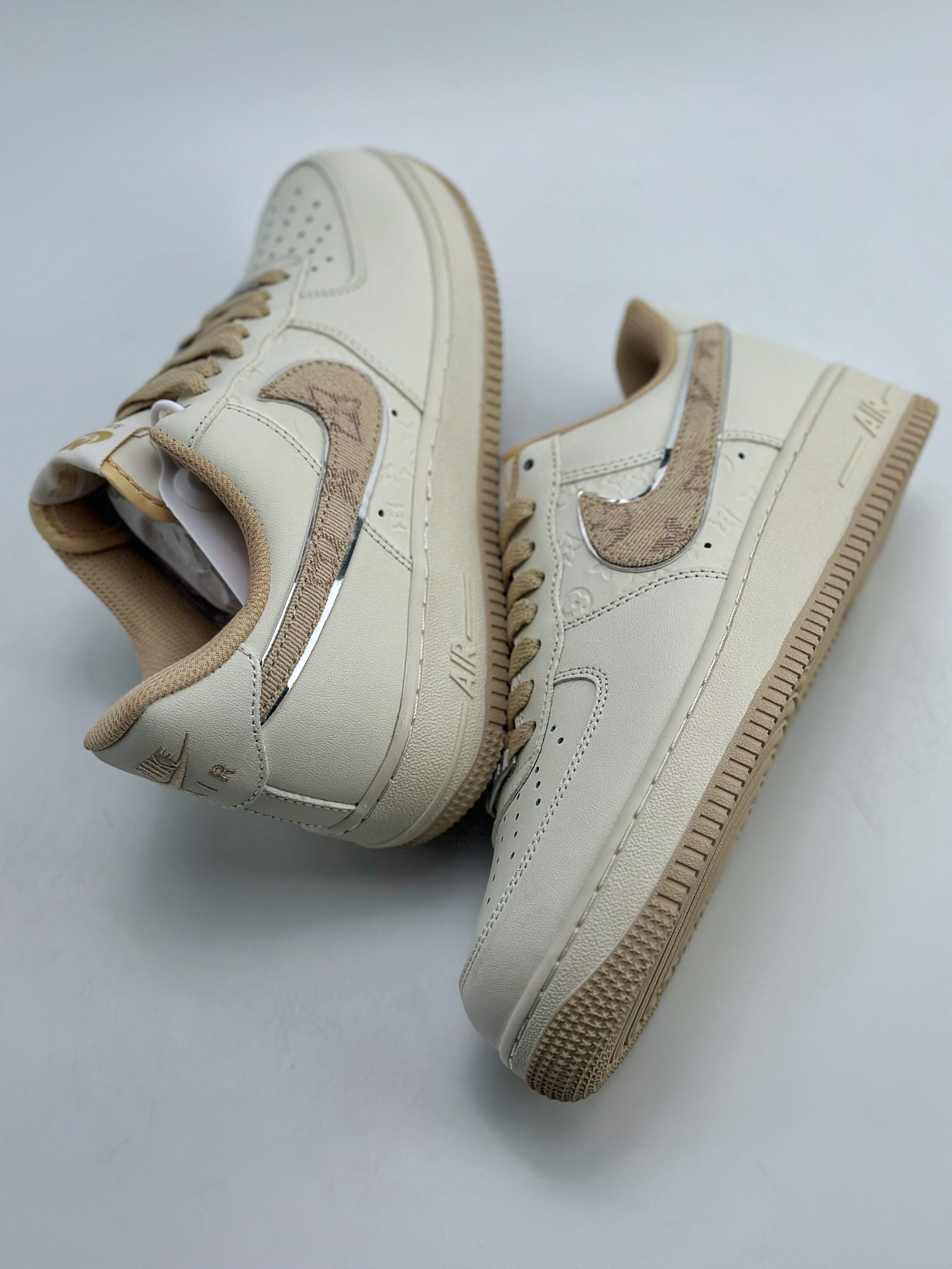 220 Nike Air Force 1 Low 07 x Louis Vuitton 白黄LV老花 LV0506-055