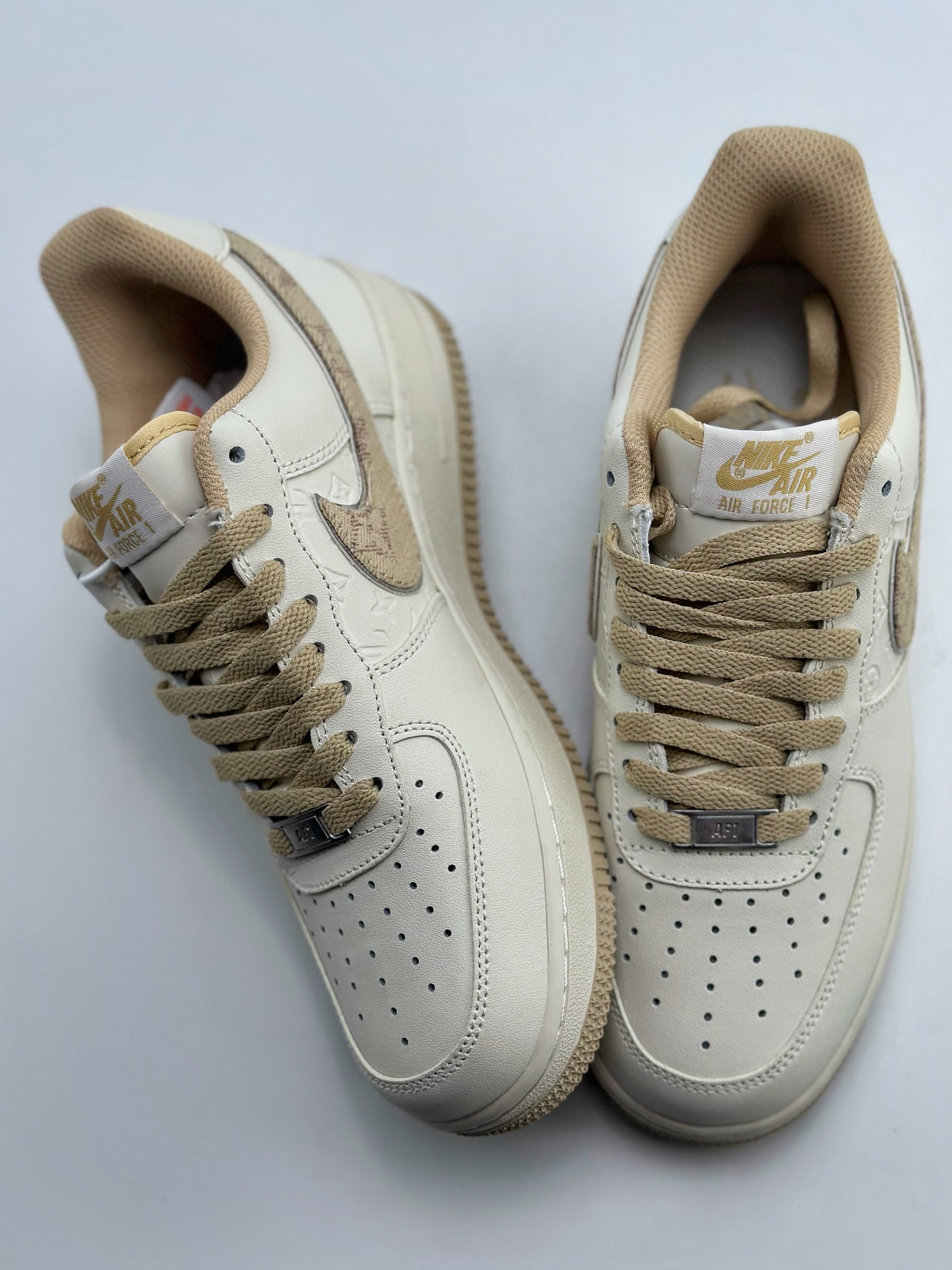 220 Nike Air Force 1 Low 07 x Louis Vuitton 白黄LV老花 LV0506-055