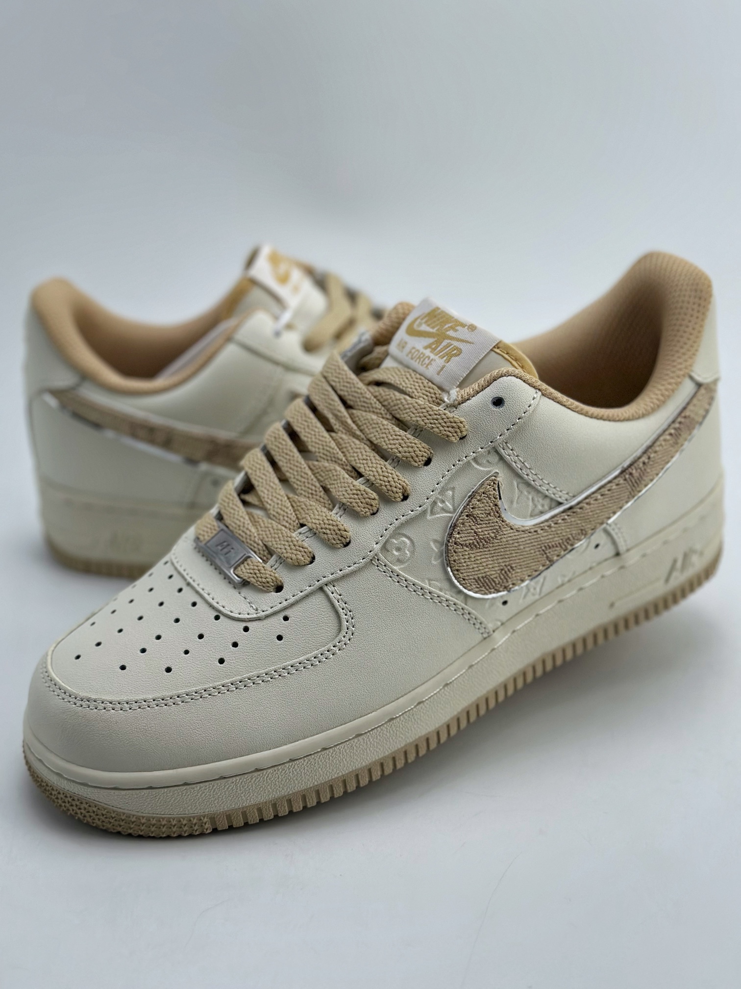 220 Nike Air Force 1 Low 07 x Louis Vuitton 白黄LV老花 LV0506-055