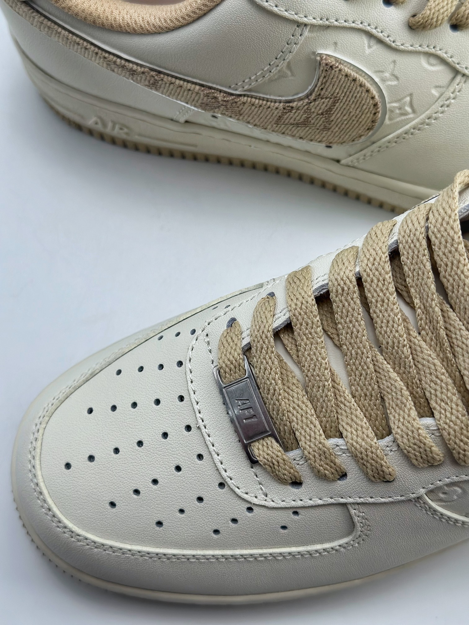 220 Nike Air Force 1 Low 07 x Louis Vuitton 白黄LV老花 LV0506-055