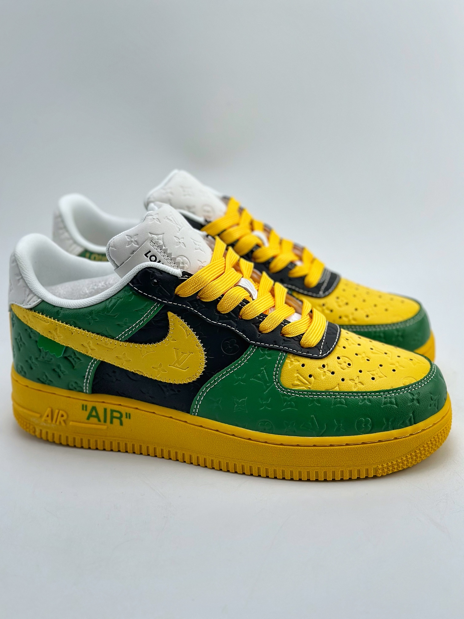 220 Nike Air Force 1 Low 07 x Louis Vuitton 黄绿 MS0232