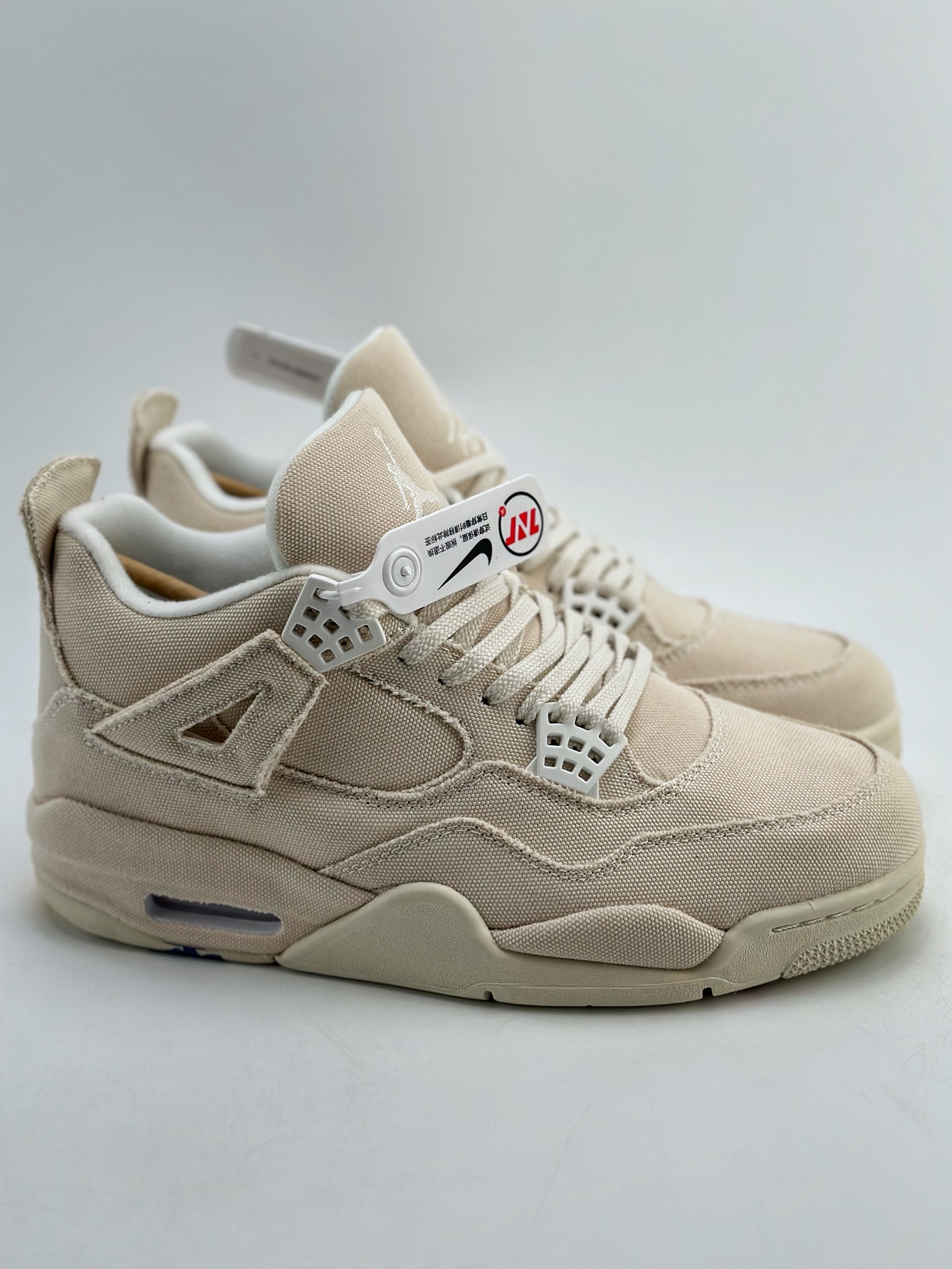 240 Air Jordan 4 Retro “Canvas” 米白帆布 小Levi's  DQ4909-100