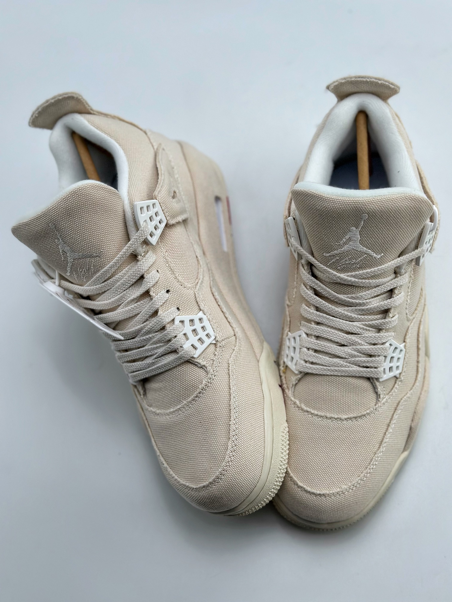 240 Air Jordan 4 Retro “Canvas” 米白帆布 小Levi's  DQ4909-100