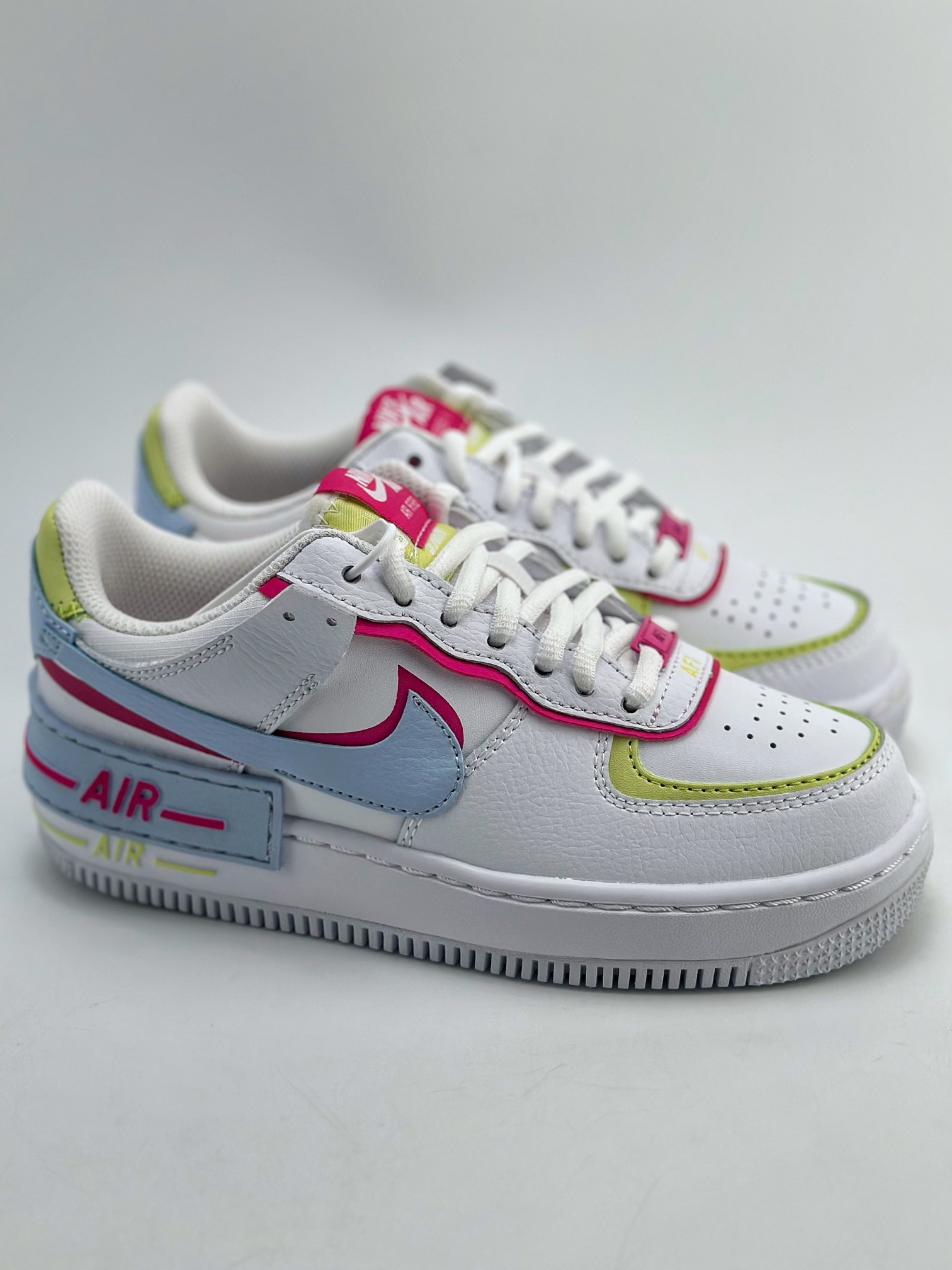 200 Nike Air Force 1 Low 07 Shadow 白红蓝马卡龙 FQ8885-100