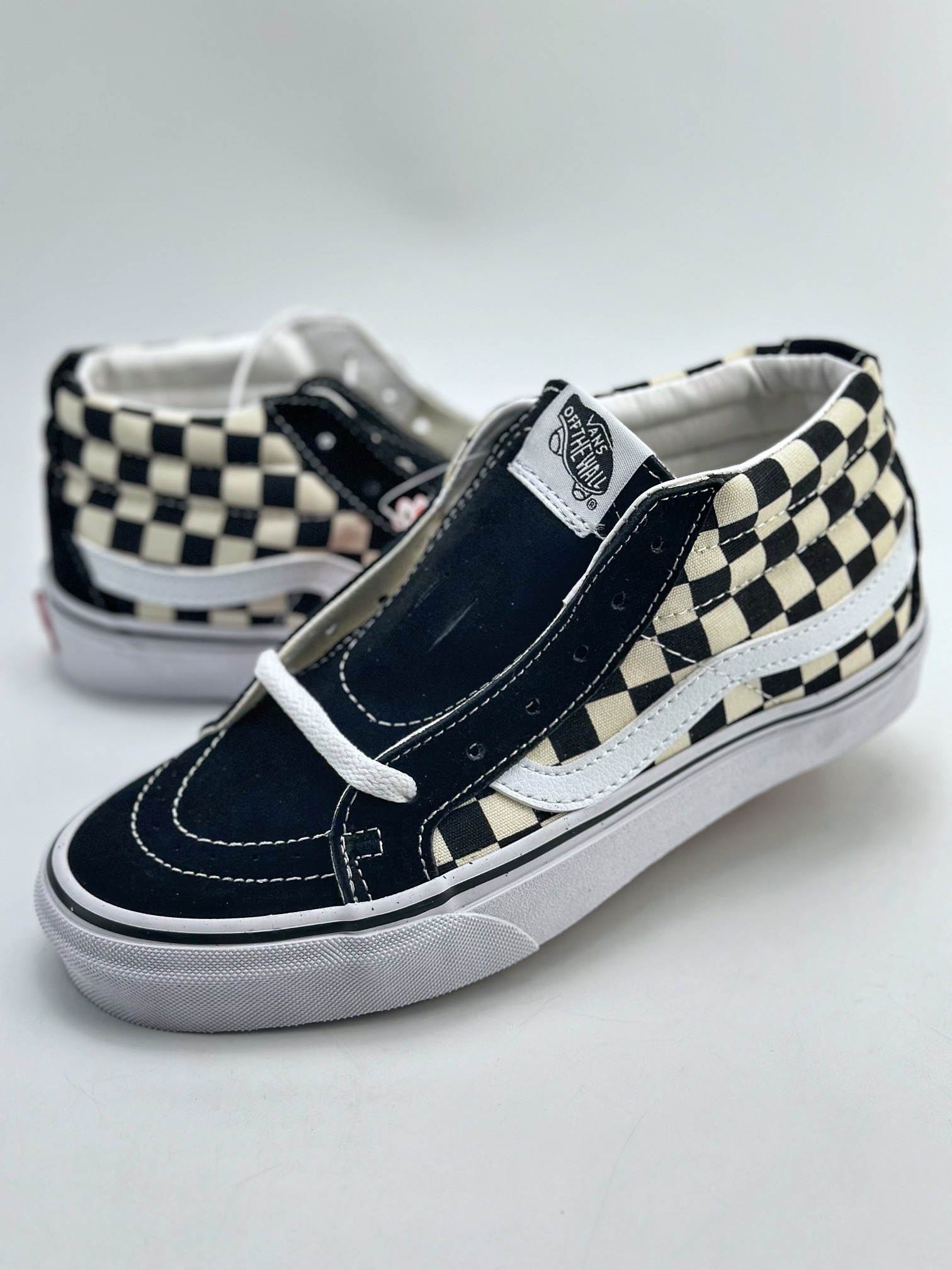 150 Vans Sk8-Mid 中帮系列 黑白棋盘格 VN0A391FQXH