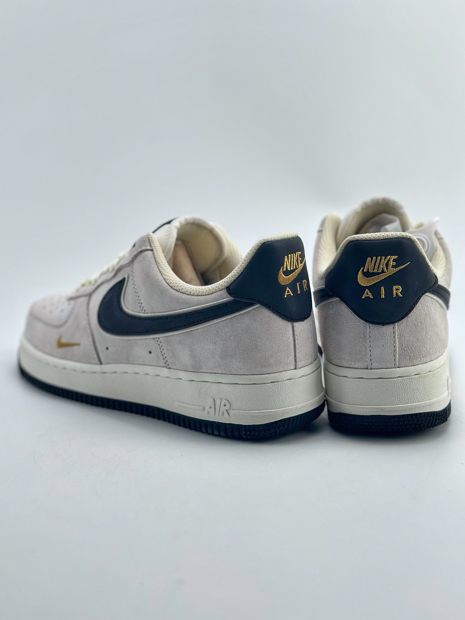 Nike Air Force 1 Low 07 Suede Gray White Black KK5636-810