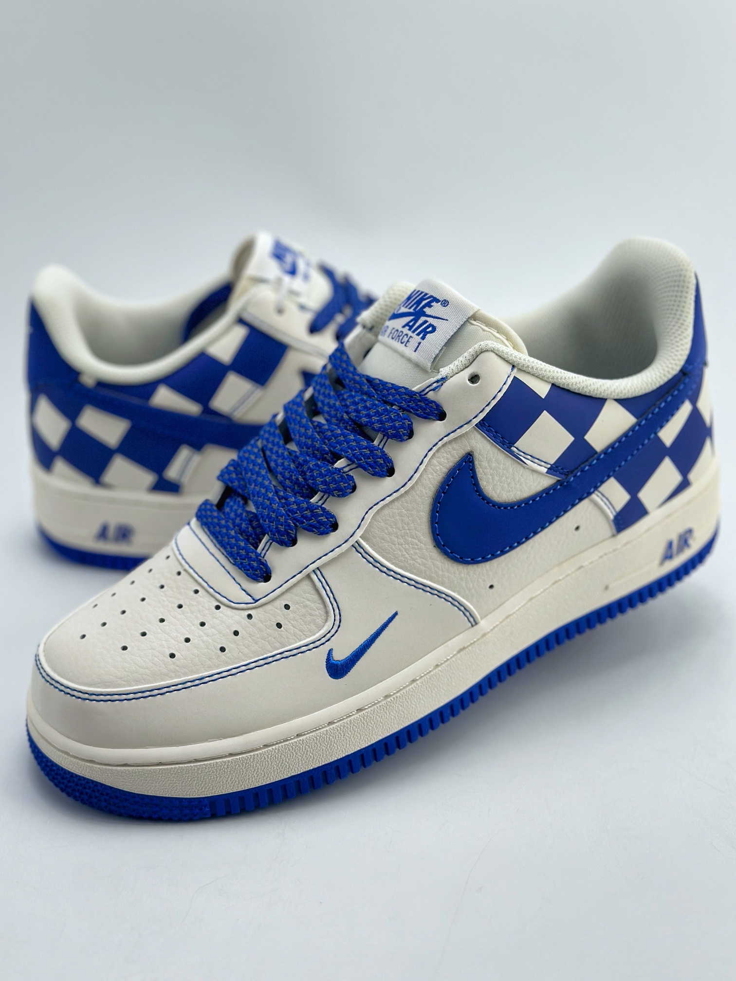 240 Nike Air Force 1 Low 07 白宝蓝棋盘 GZ5688-088