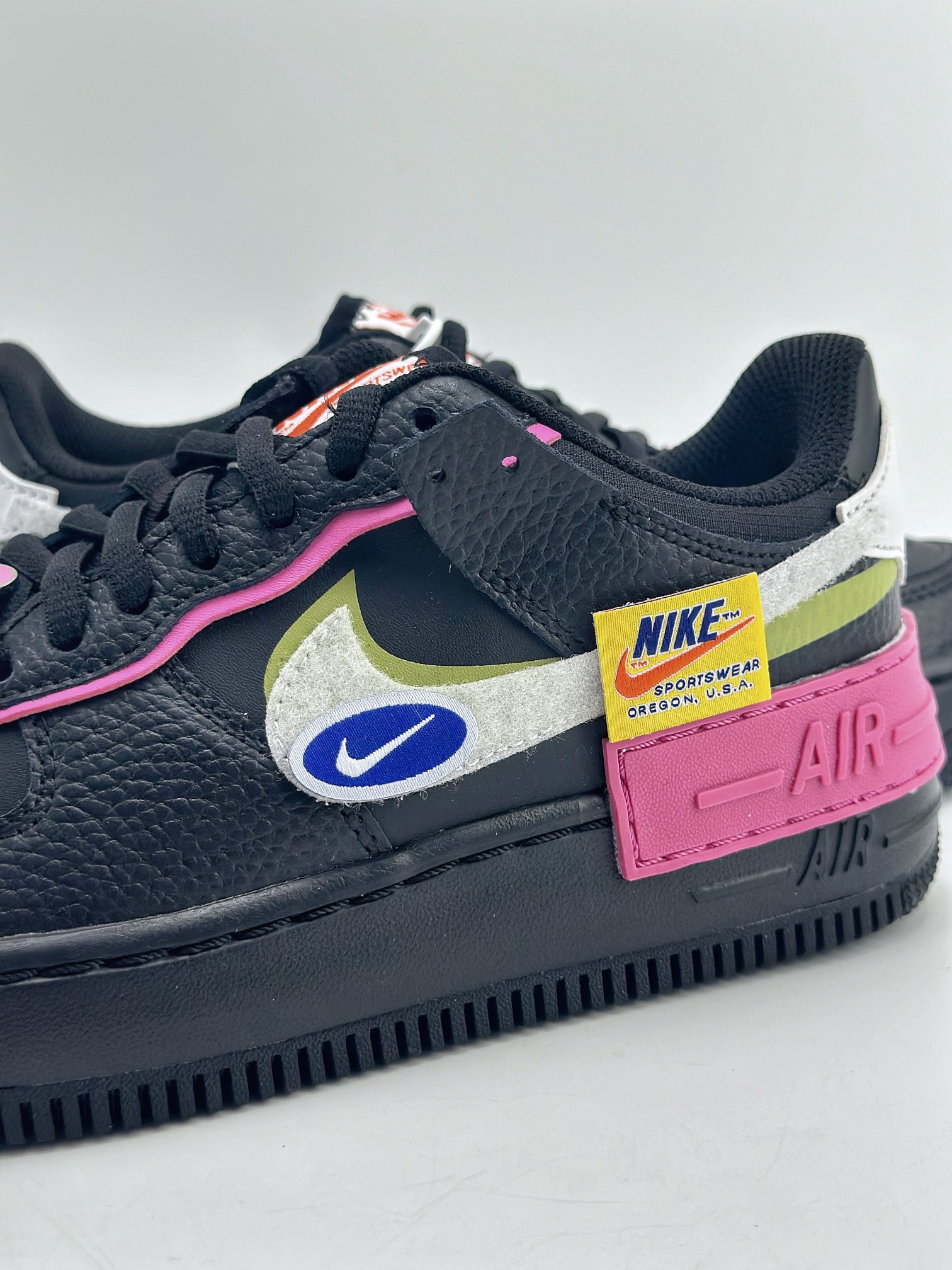 Nike Air Force 1 Low 07 Shadow Black Pink Macaron CU4743-001