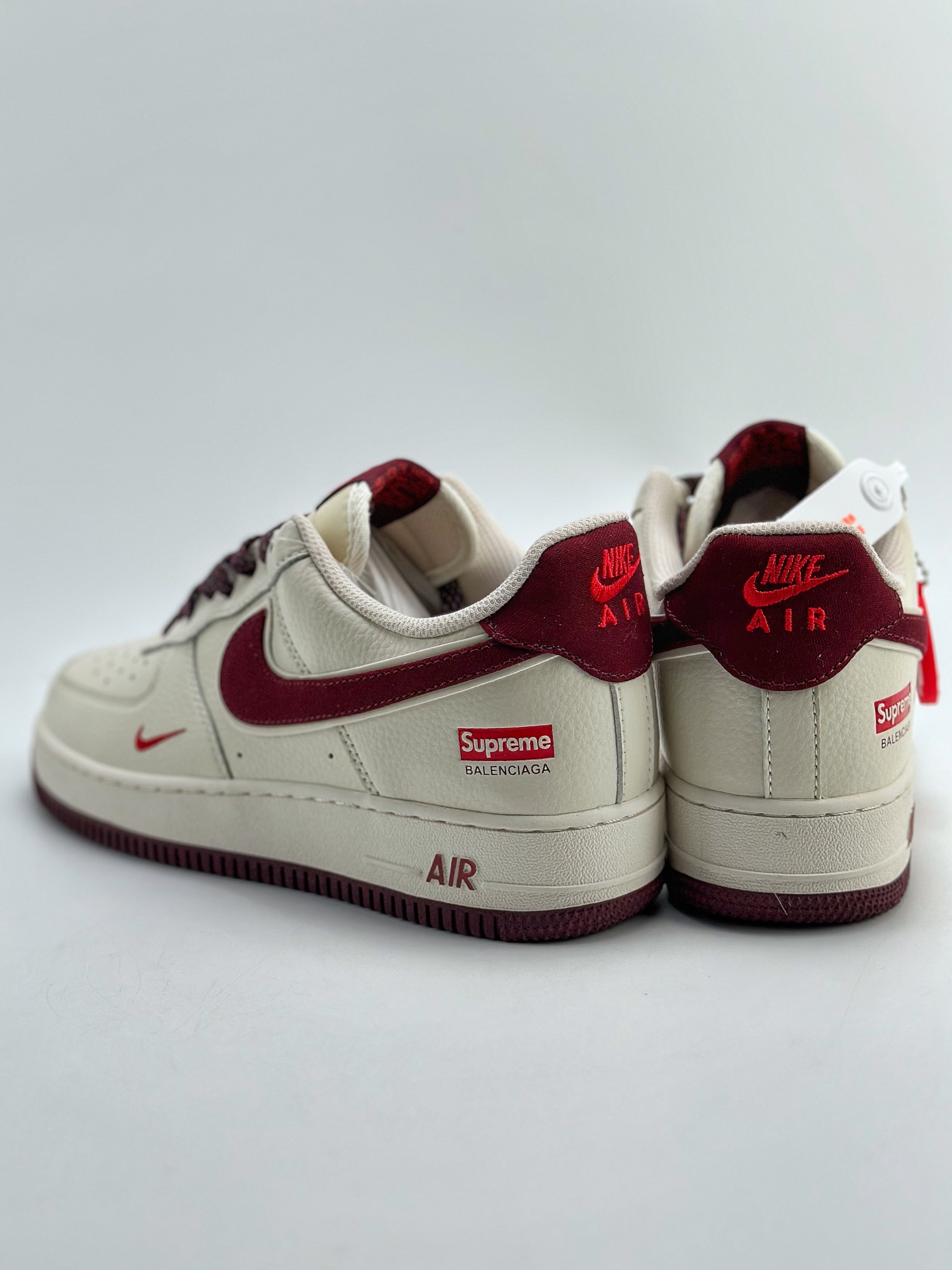 Nike Air Force 1 Low 07 x Superme Beige Red HD9888-002