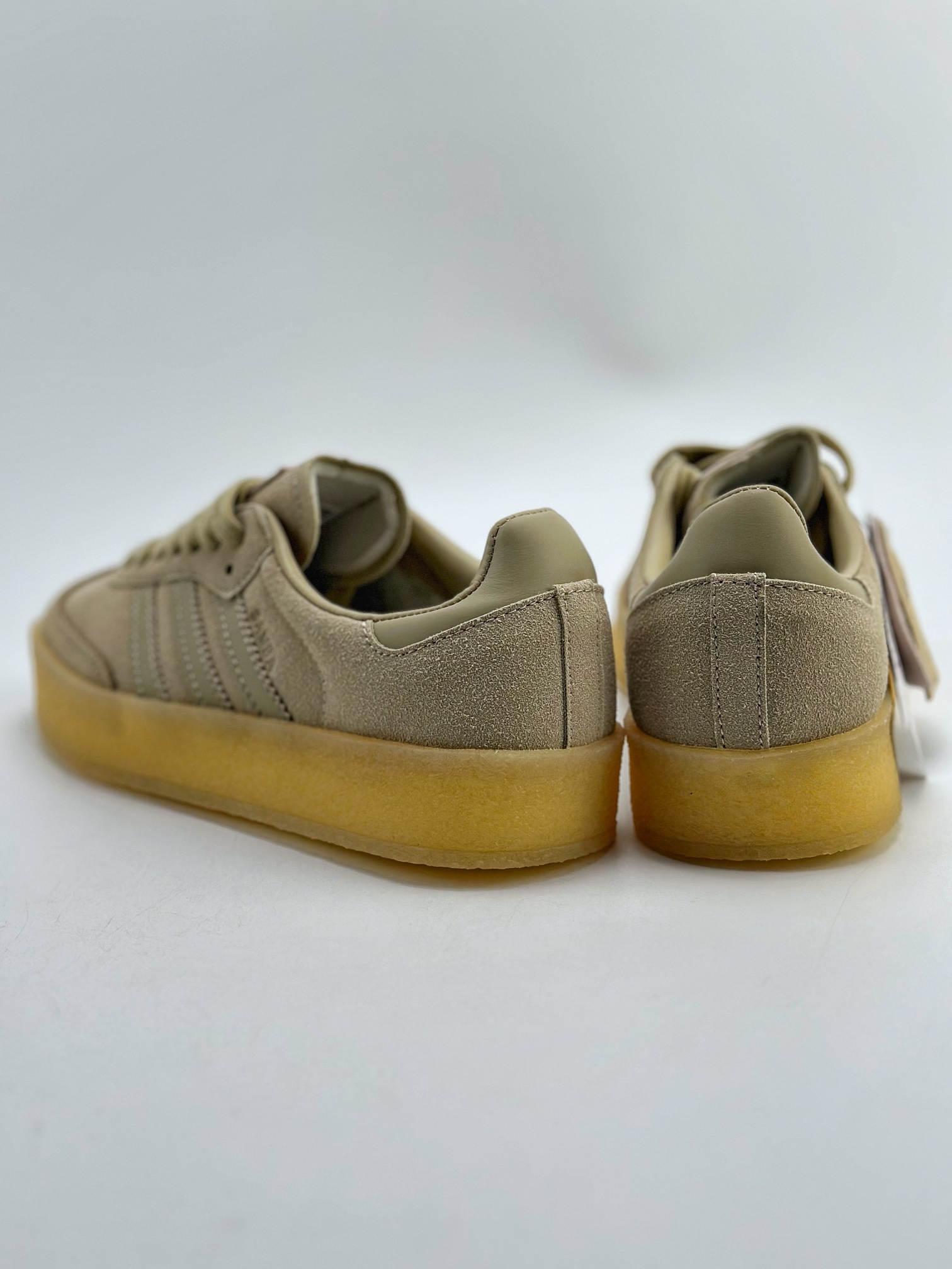 KITH x Clarks x Adidas Originals 8th Street Samba ”Savannah” Samba Sneakers ID7298