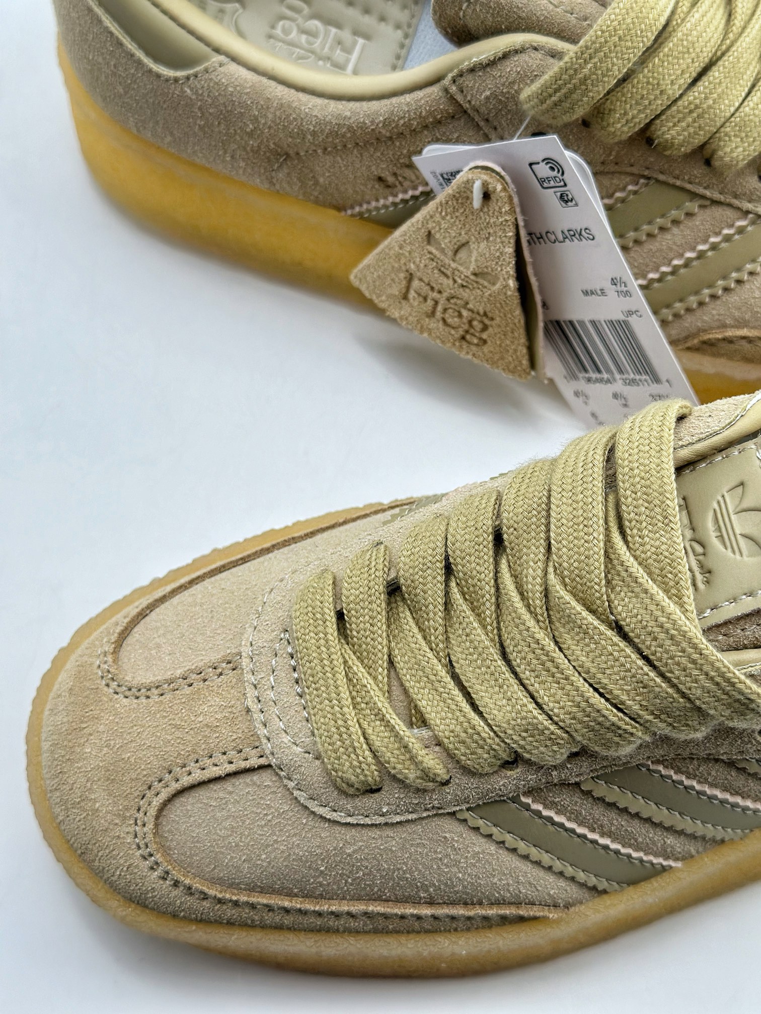 KITH x Clarks x Adidas Originals 8th Street Samba ”Savannah” Samba Sneakers ID7298