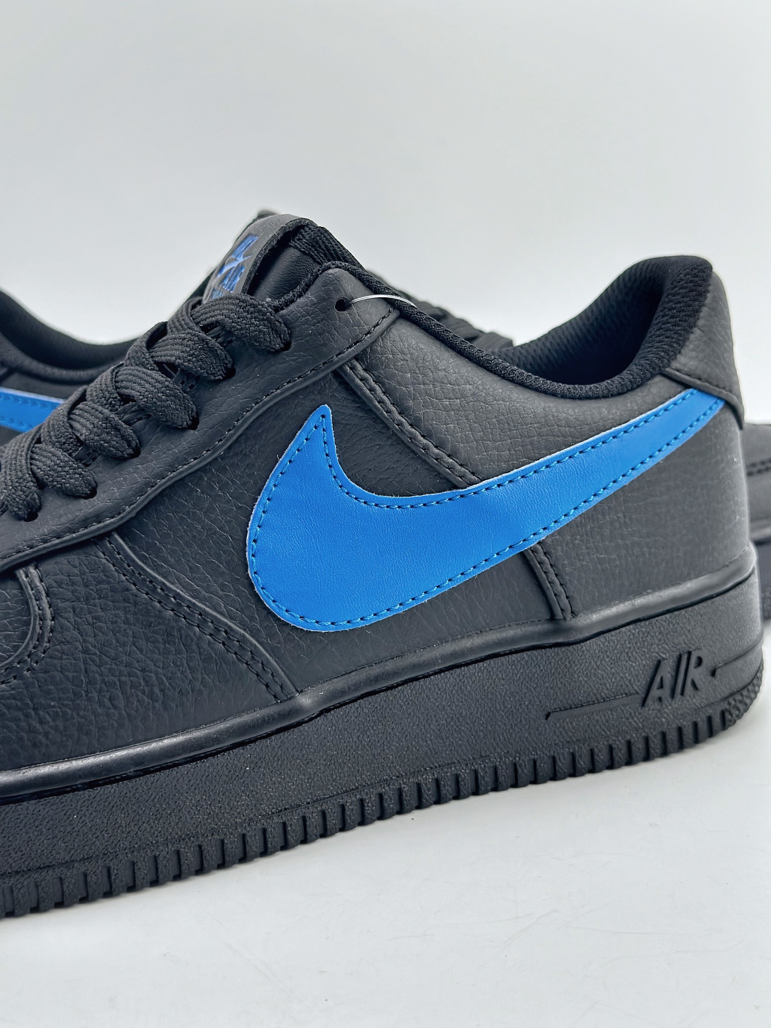 Nike Air Force 1 Low 07 Black and Blue Swoosh CI9553-021