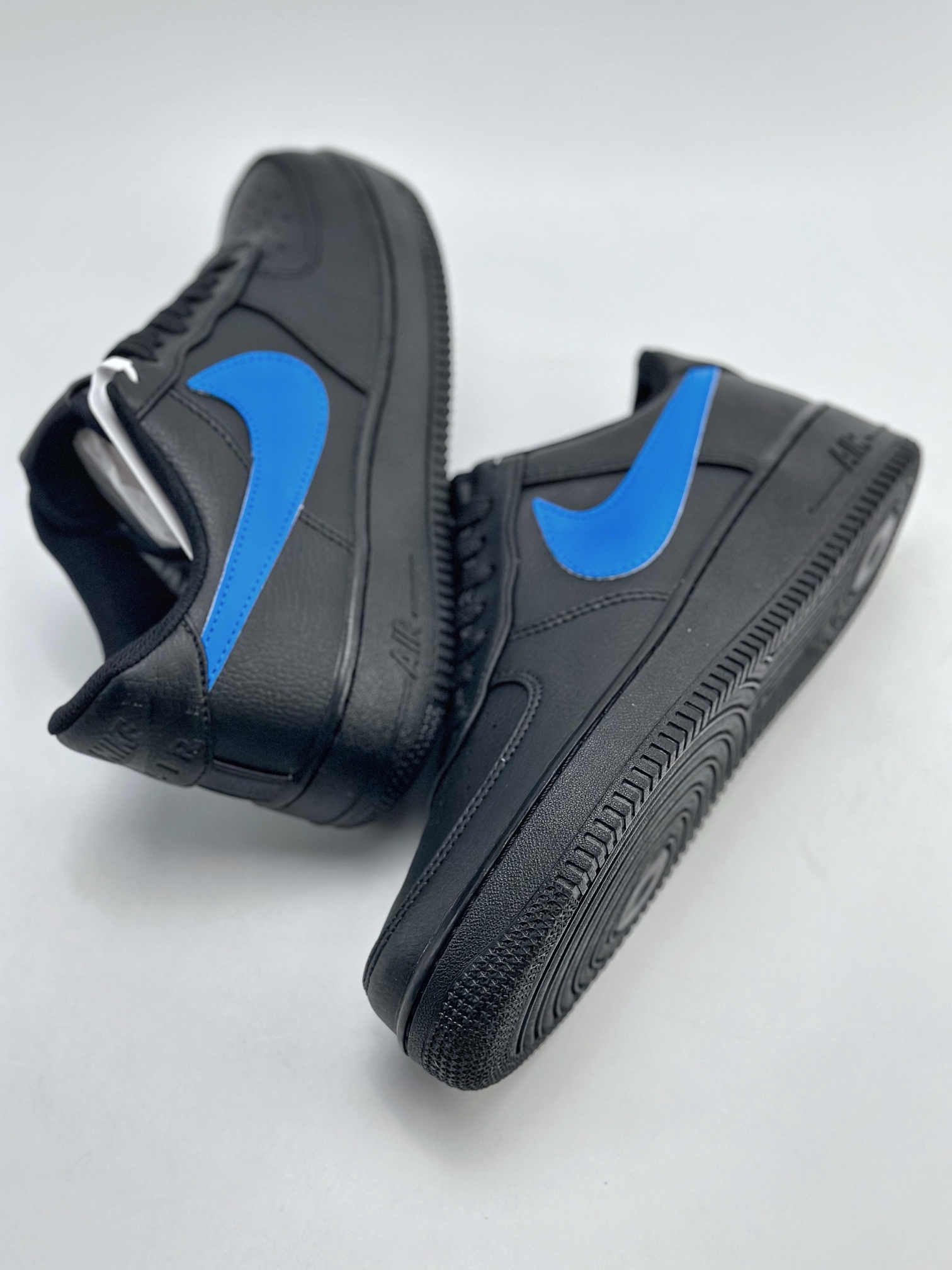 Nike Air Force 1 Low 07 Black and Blue Swoosh CI9553-021