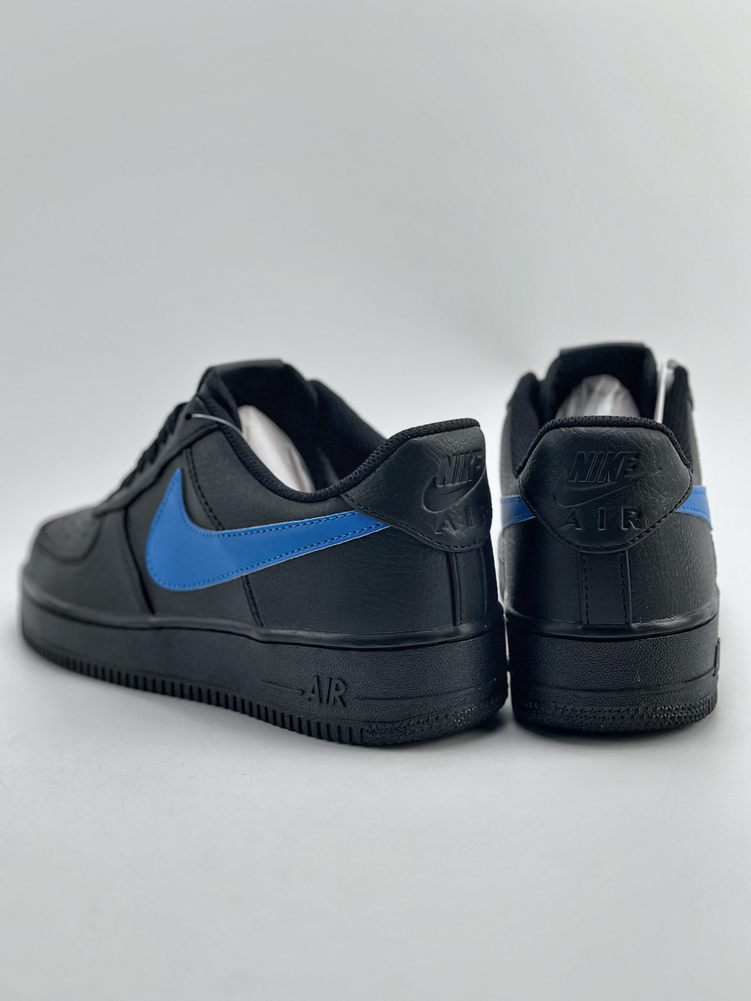 Nike Air Force 1 Low 07 Black and Blue Swoosh CI9553-021