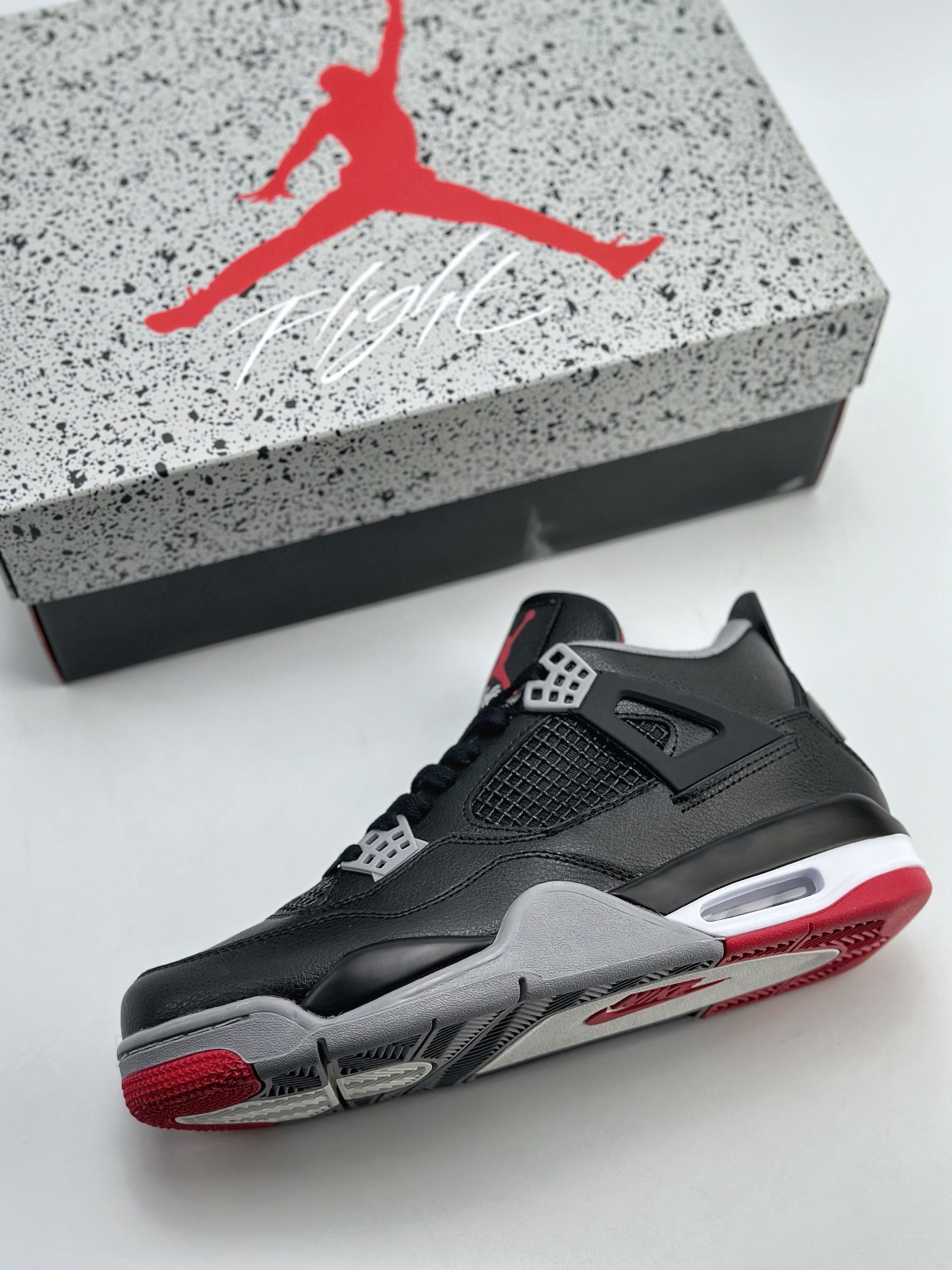 Air Jordan 4 Retro ¡±Bred Reimagined¡± Black and Red 2024 Edition FV5029-006