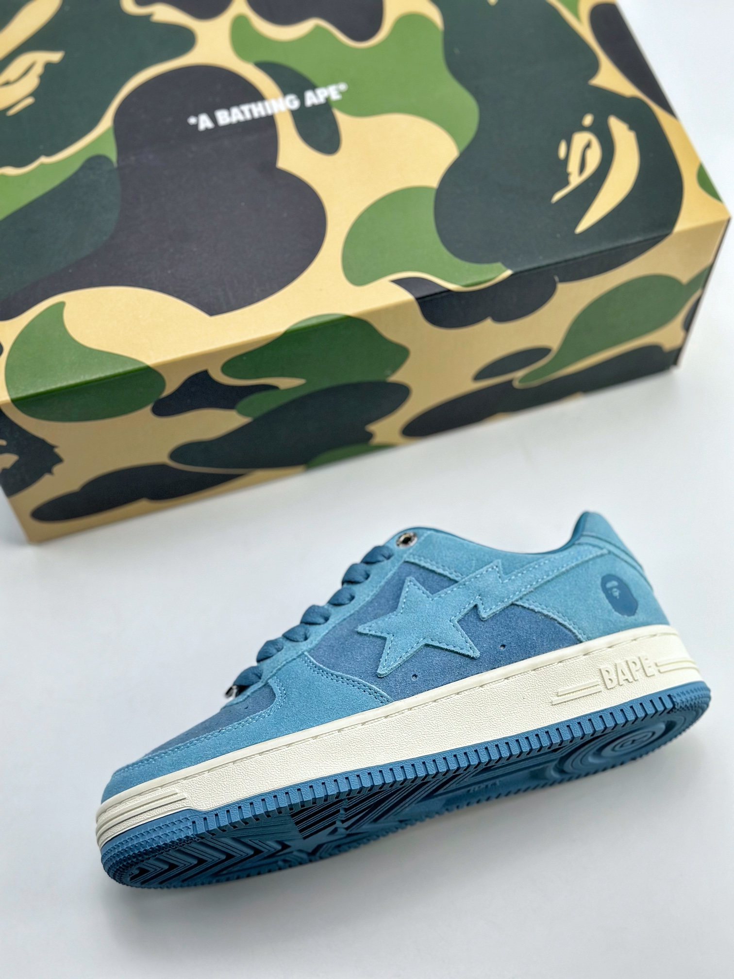 Nike Air Force 1 Low 07 x Bape 翻毛海蓝 1H70191004