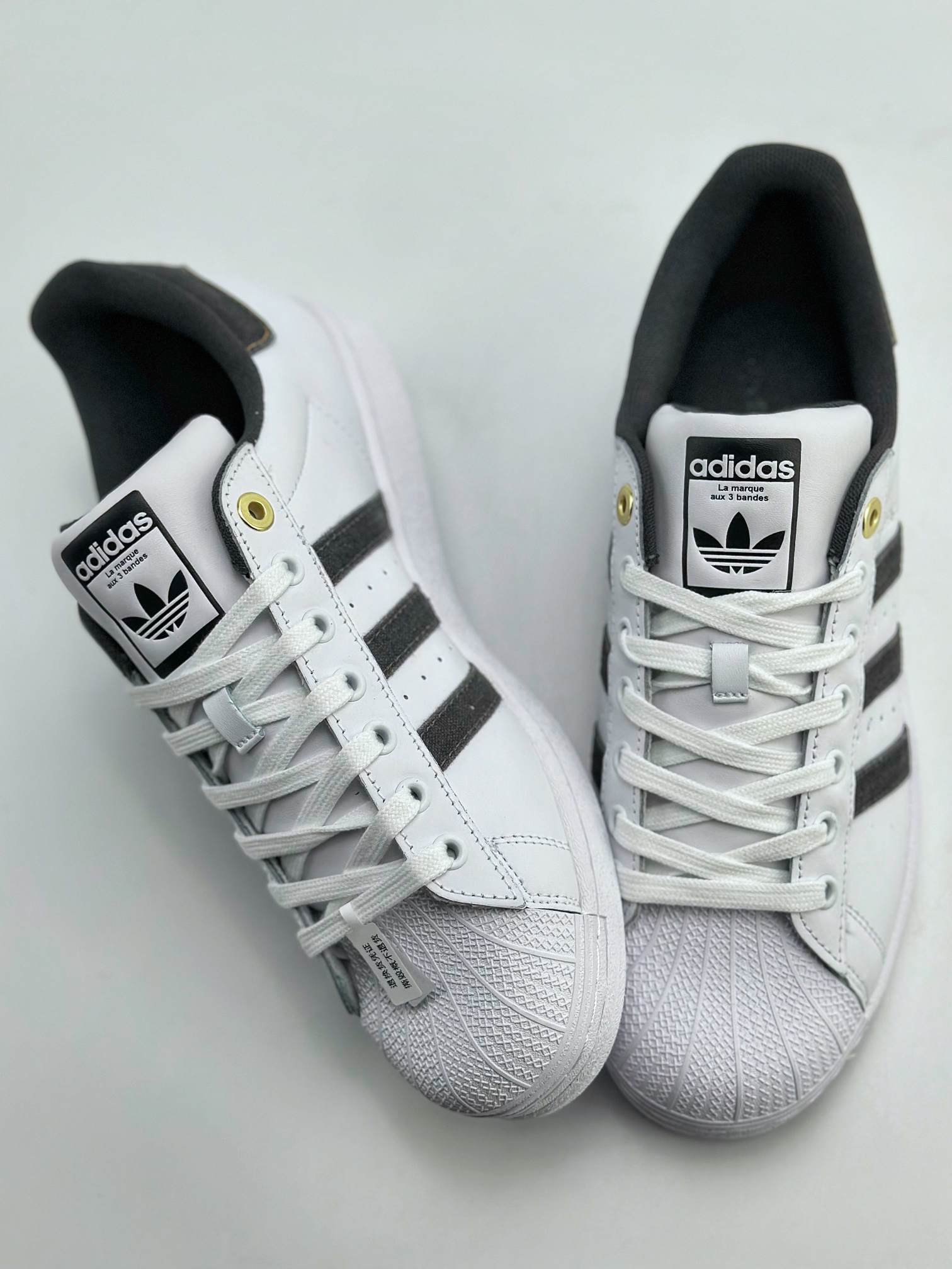 Adidas Originals Superstar 贝壳头 白深灰 ID1712