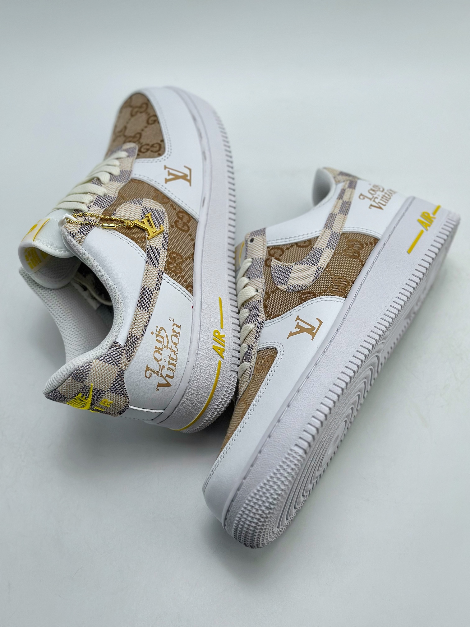 Nike Air Force 1 Low 07 x Louis Vuitton x GUCCI 三方联名老花