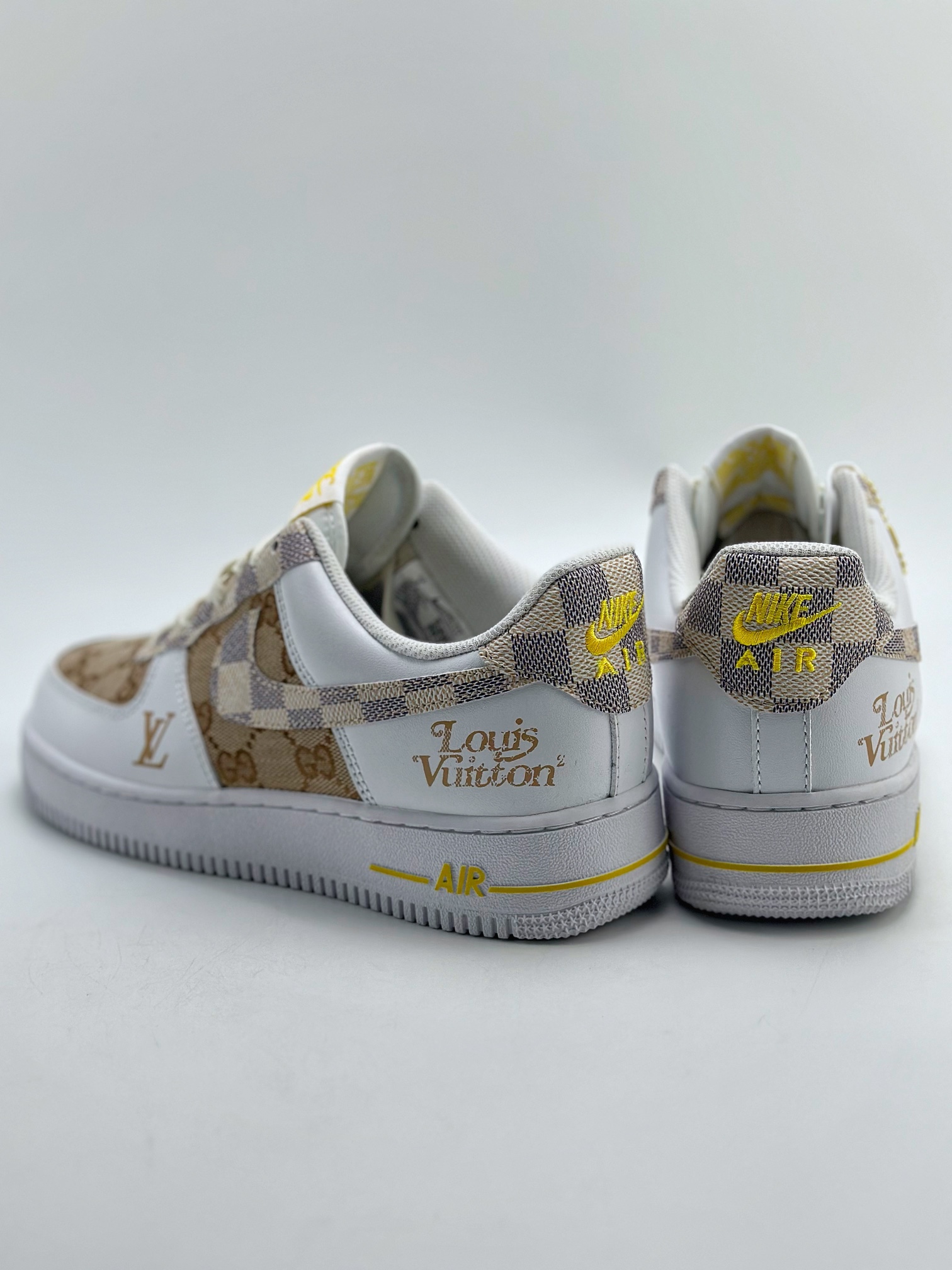 Nike Air Force 1 Low 07 x Louis Vuitton x GUCCI 三方联名老花